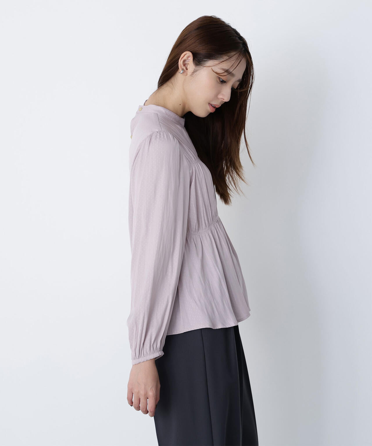 シャーリングデザインブラウス | NATURAL BEAUTY BASIC（ナチュラル