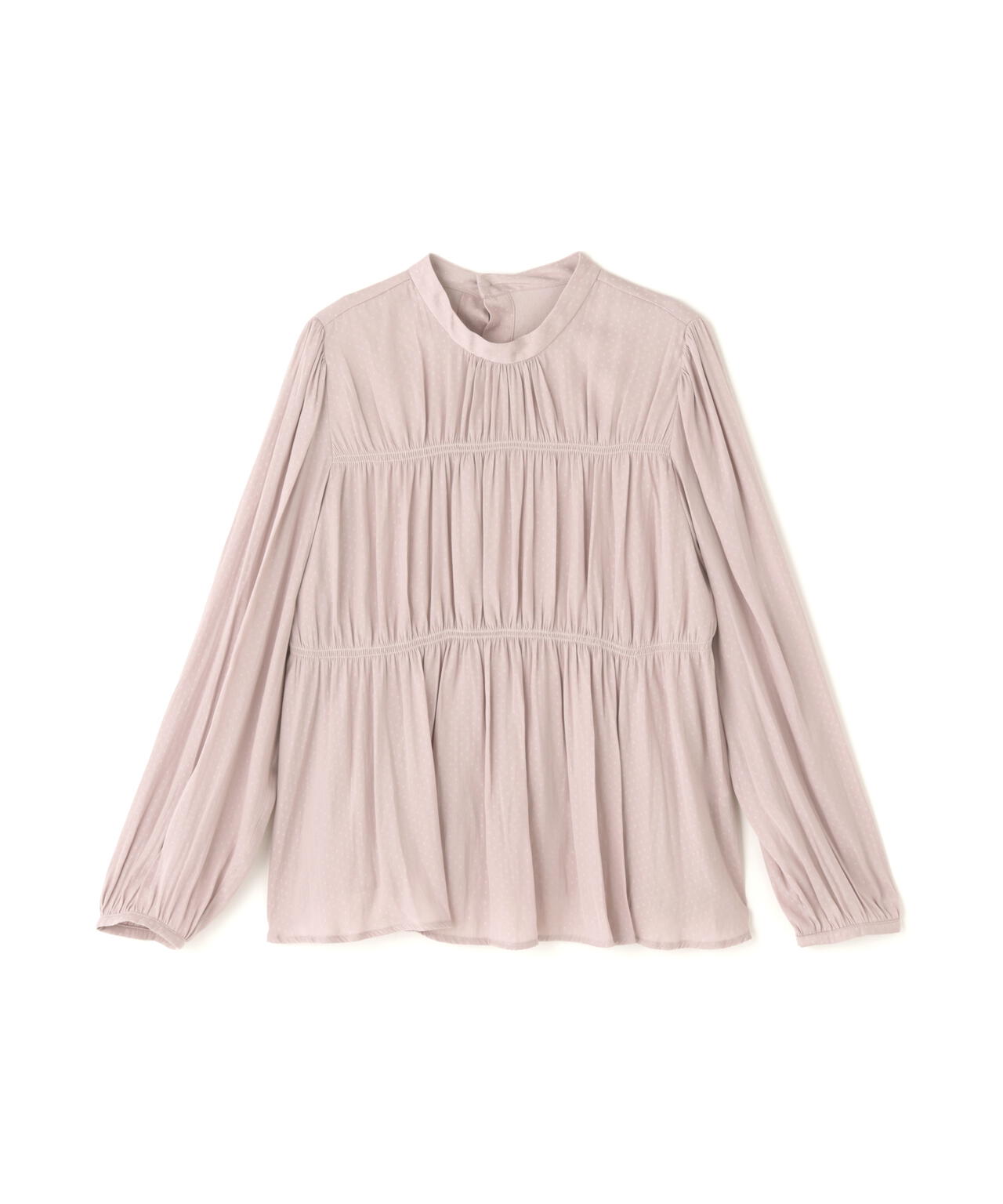 シャーリングデザインブラウス