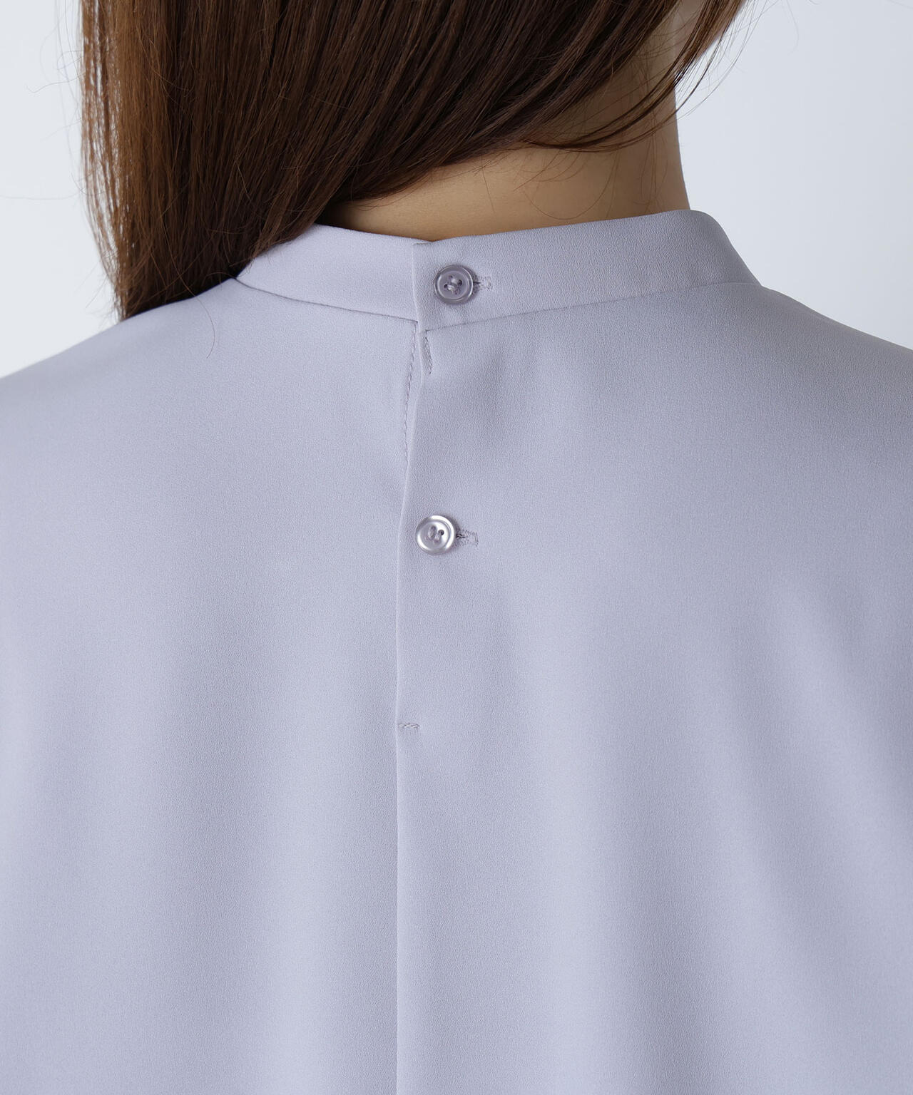 アシメラッフルボウブラウス