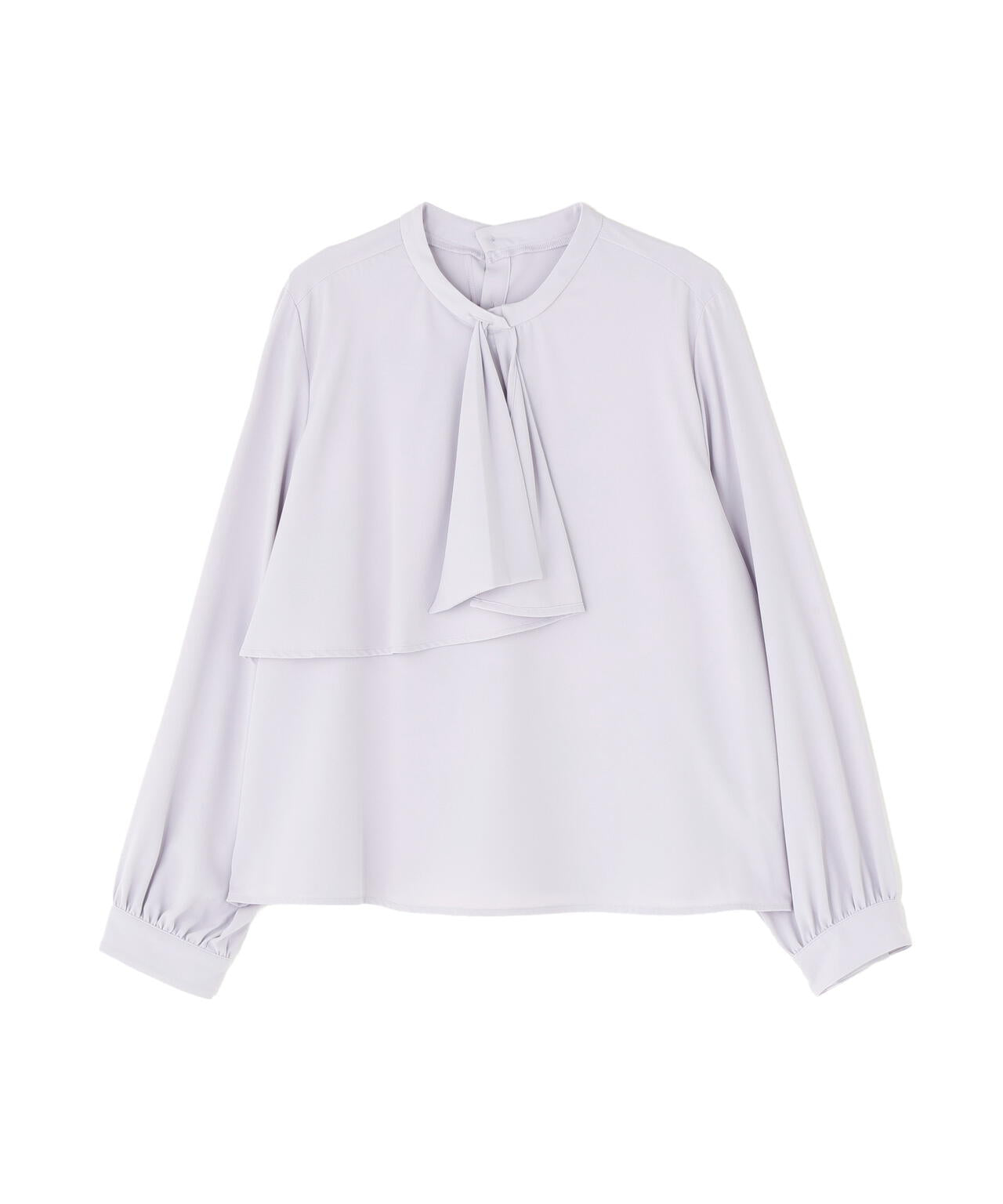 アシメラッフルボウブラウス