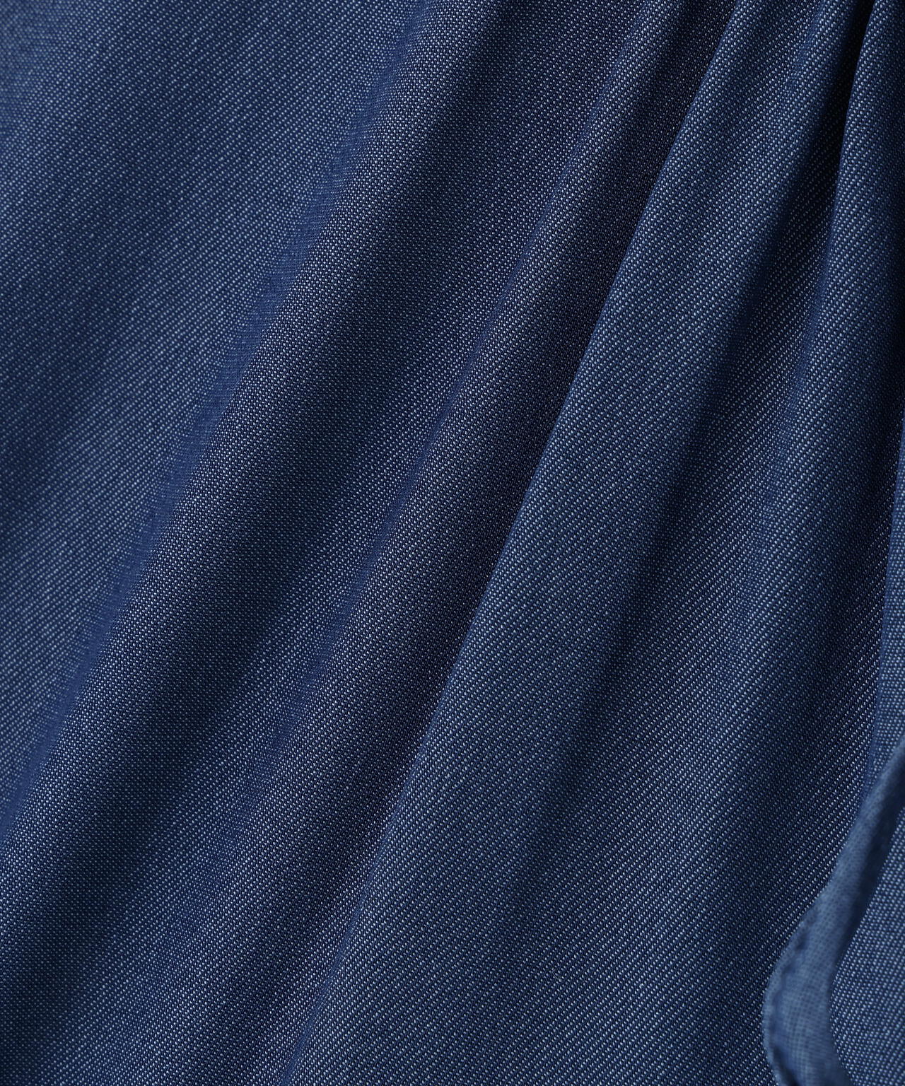 フリルネックリボンブラウス