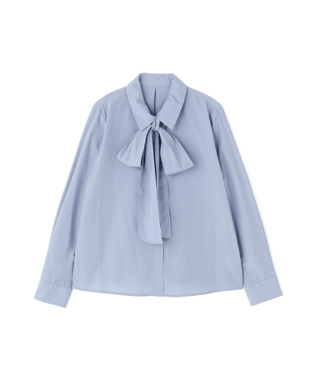 シャツカラーリボンブラウス