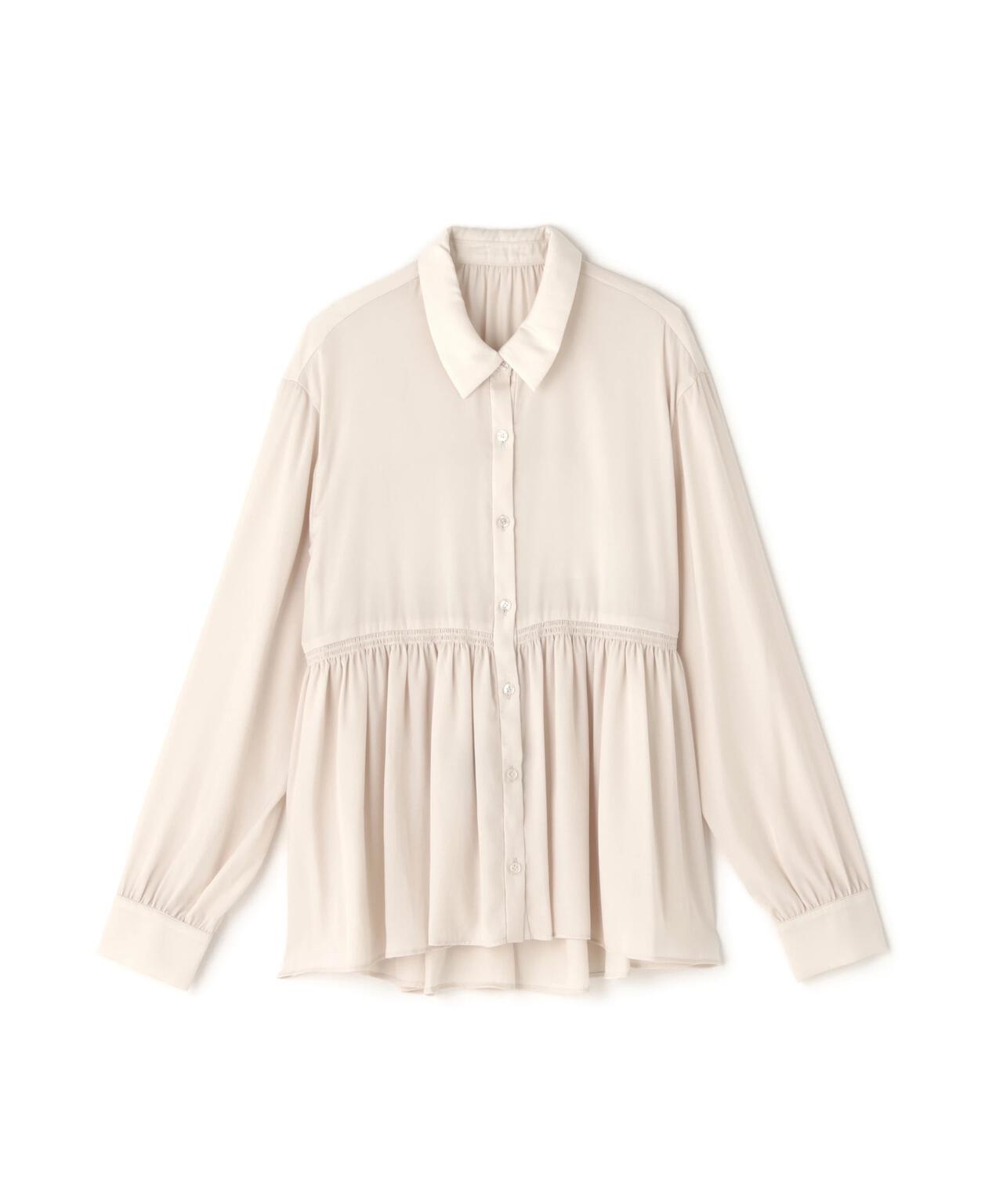 サテンペプラムブラウス | NATURAL BEAUTY BASIC（ナチュラル