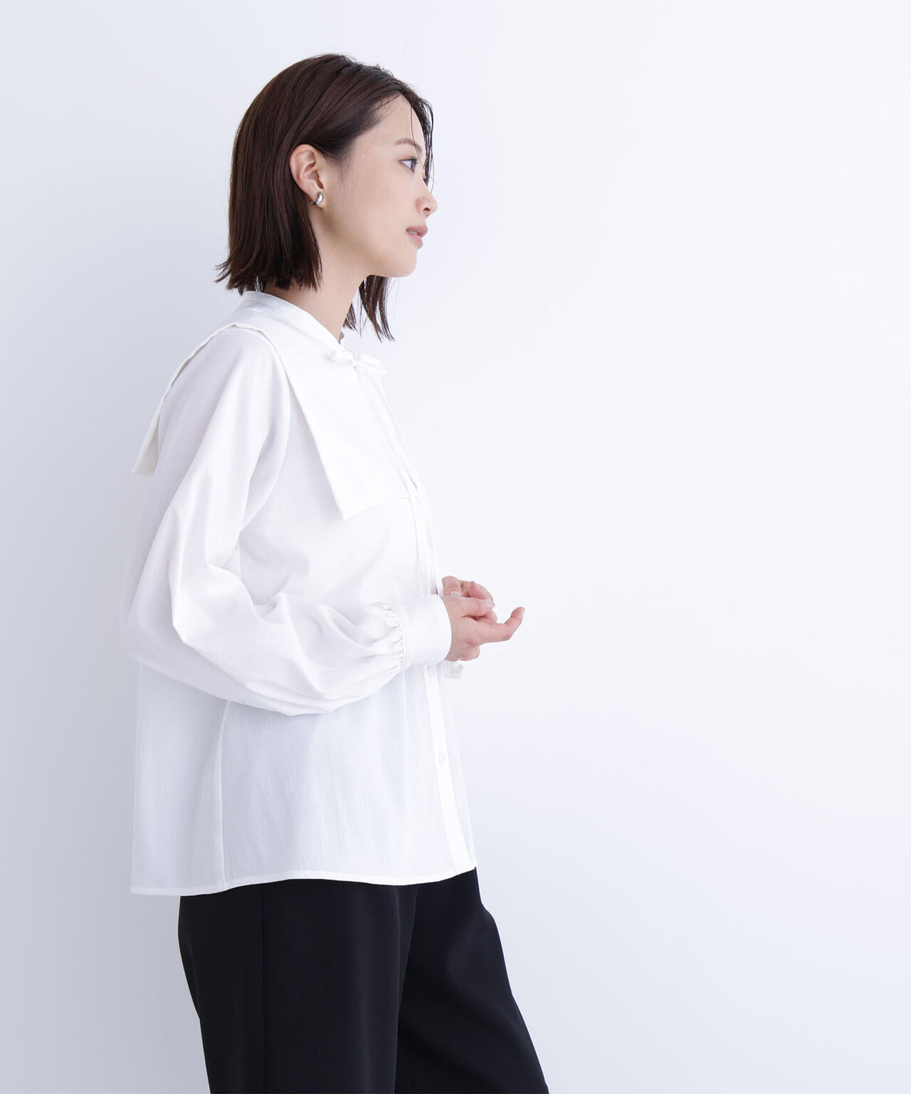 【Oggi掲載】スクエアカラーブラウス