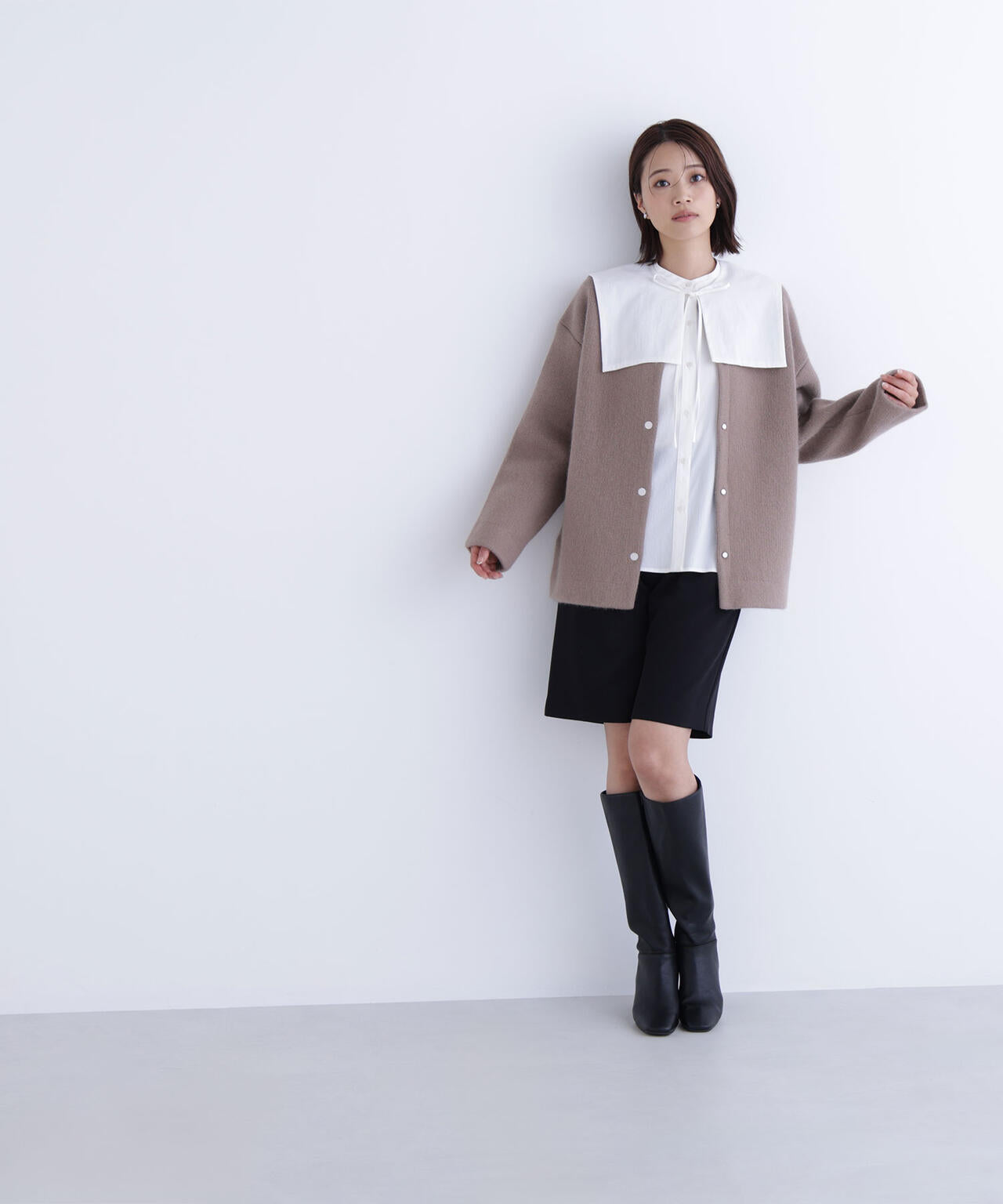 【Oggi掲載】スクエアカラーブラウス