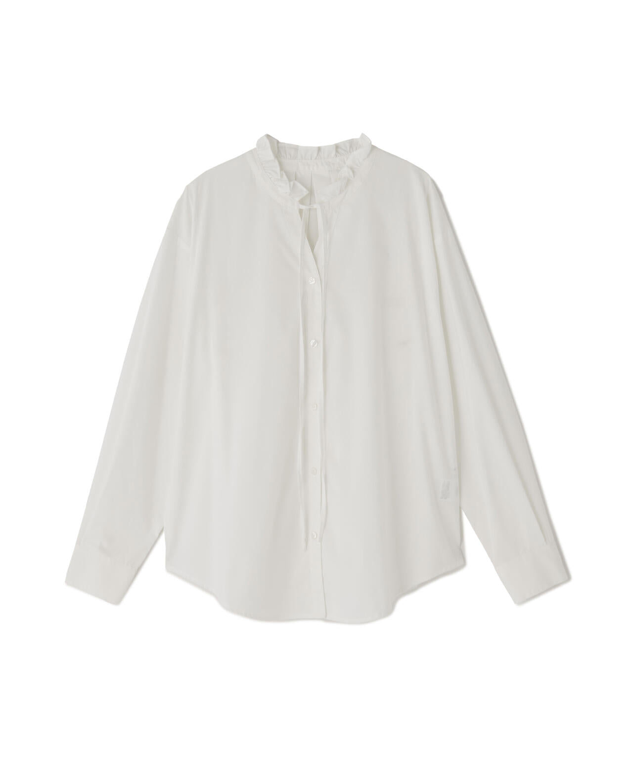 フリルネックスキッパーブラウス