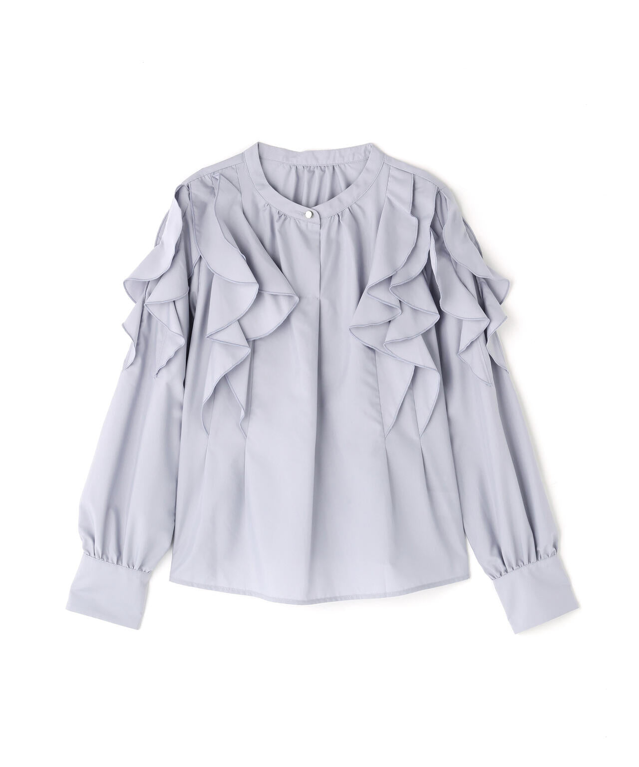 メタルポイントフリルブラウス