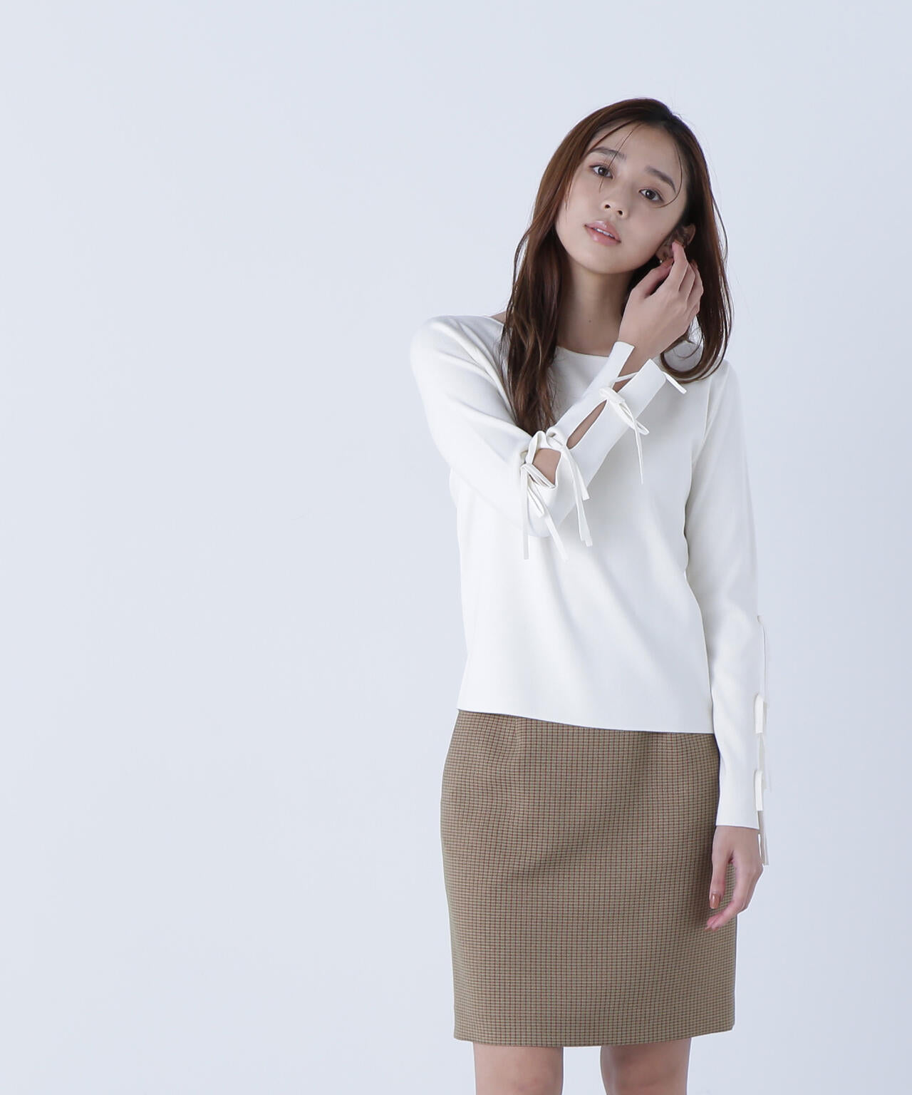 ナチュラルビューティーベーシック（NATURAL BEAUTY BASIC）/オータムミニスカート Oggi掲載】オータムミニスカート | NATURAL BEAUTY BASIC（ナチュラル