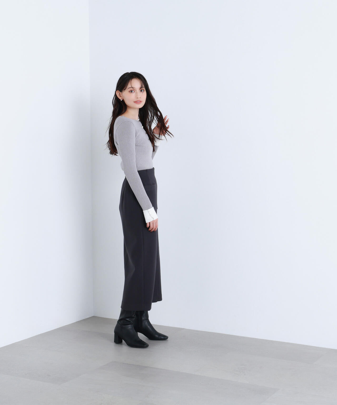 圧縮ジャージーシリーズ ナロースカート