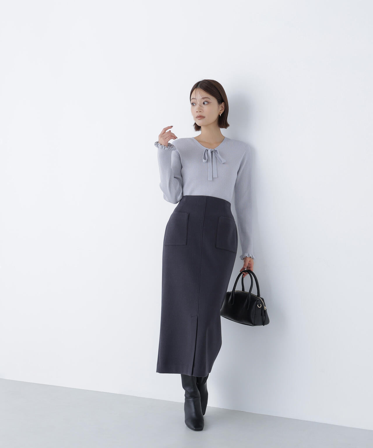 圧縮ジャージーシリーズ ナロースカート