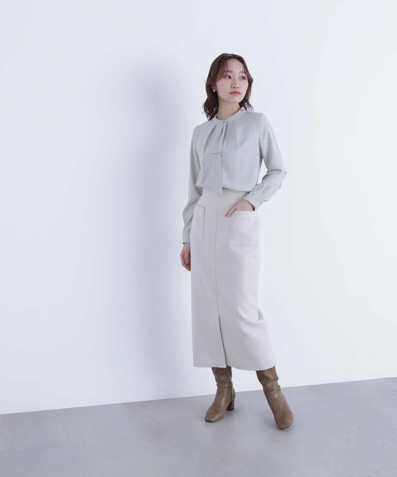 圧縮ジャージーシリーズ ナロースカート