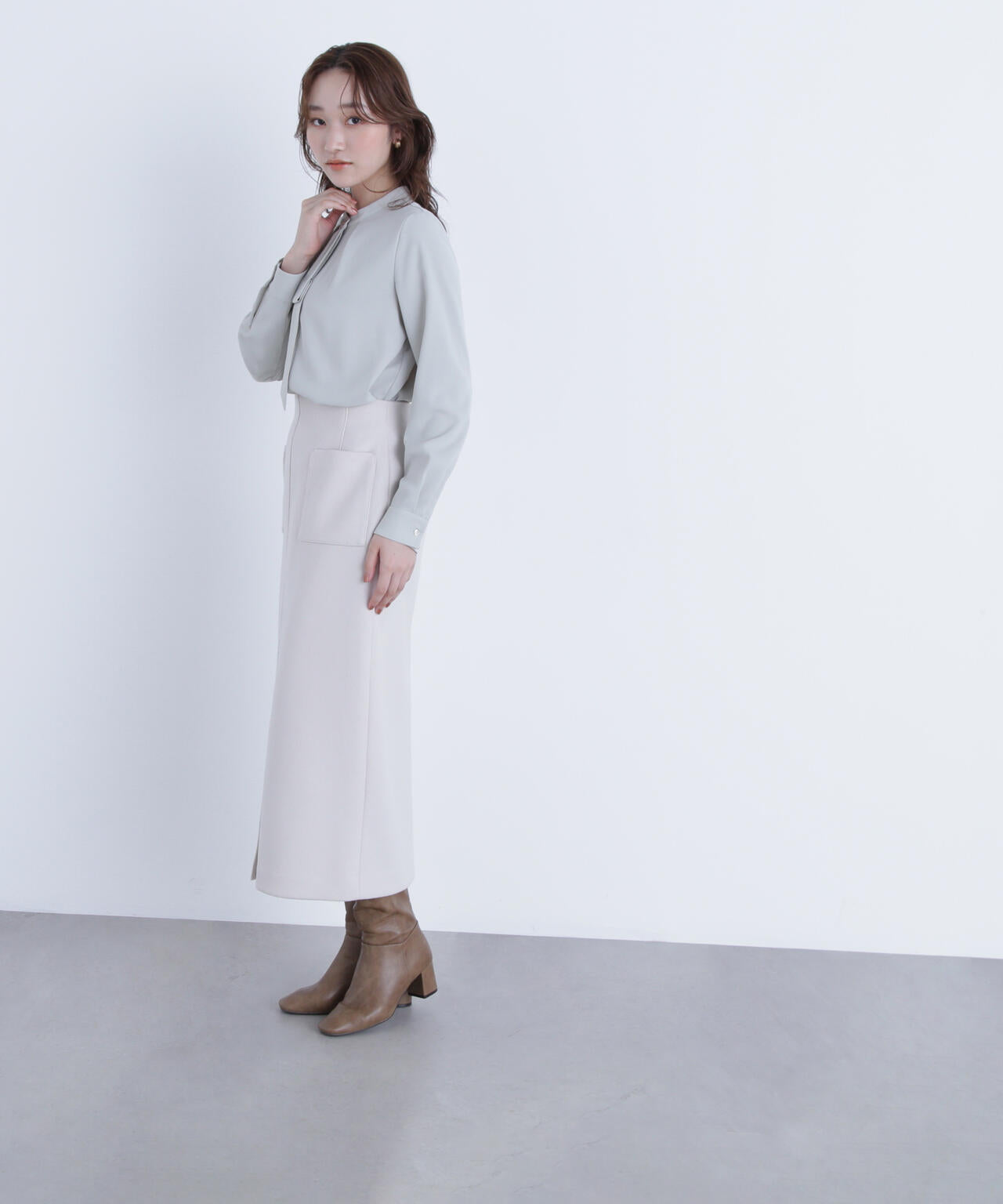 圧縮ジャージーシリーズ ナロースカート