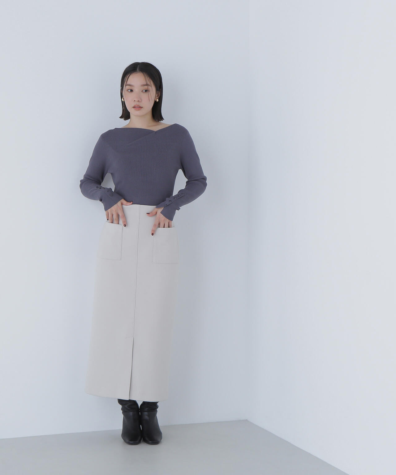 圧縮ジャージーシリーズ ナロースカート