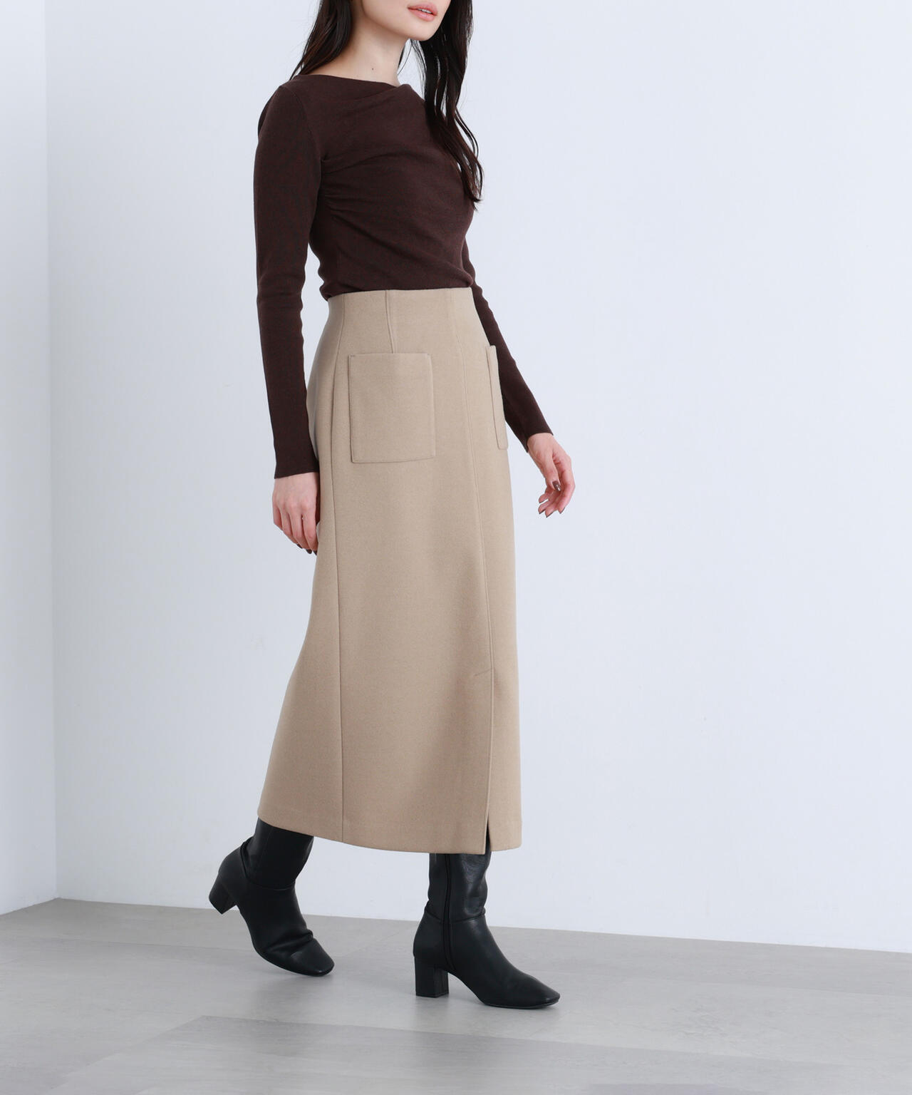 圧縮ジャージーシリーズ ナロースカート