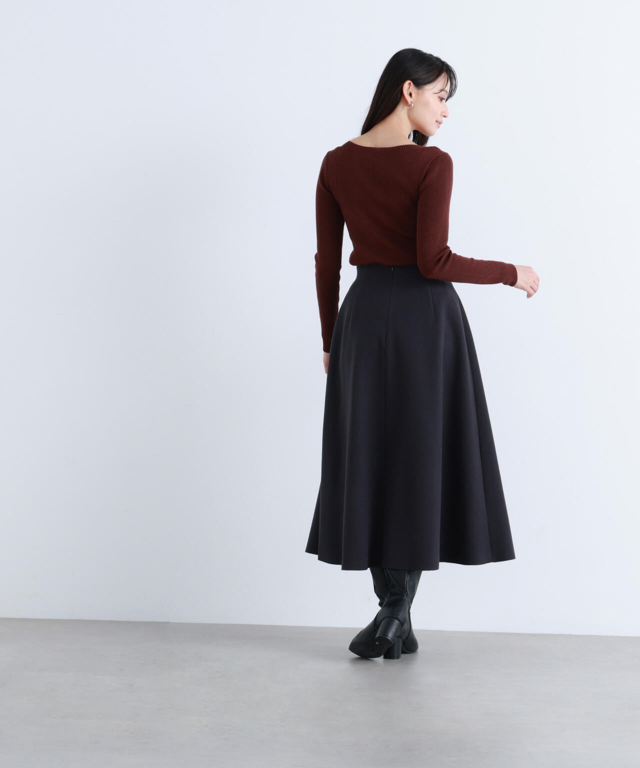 【Oggi掲載】圧縮ジャージーシリーズ フレアスカート
