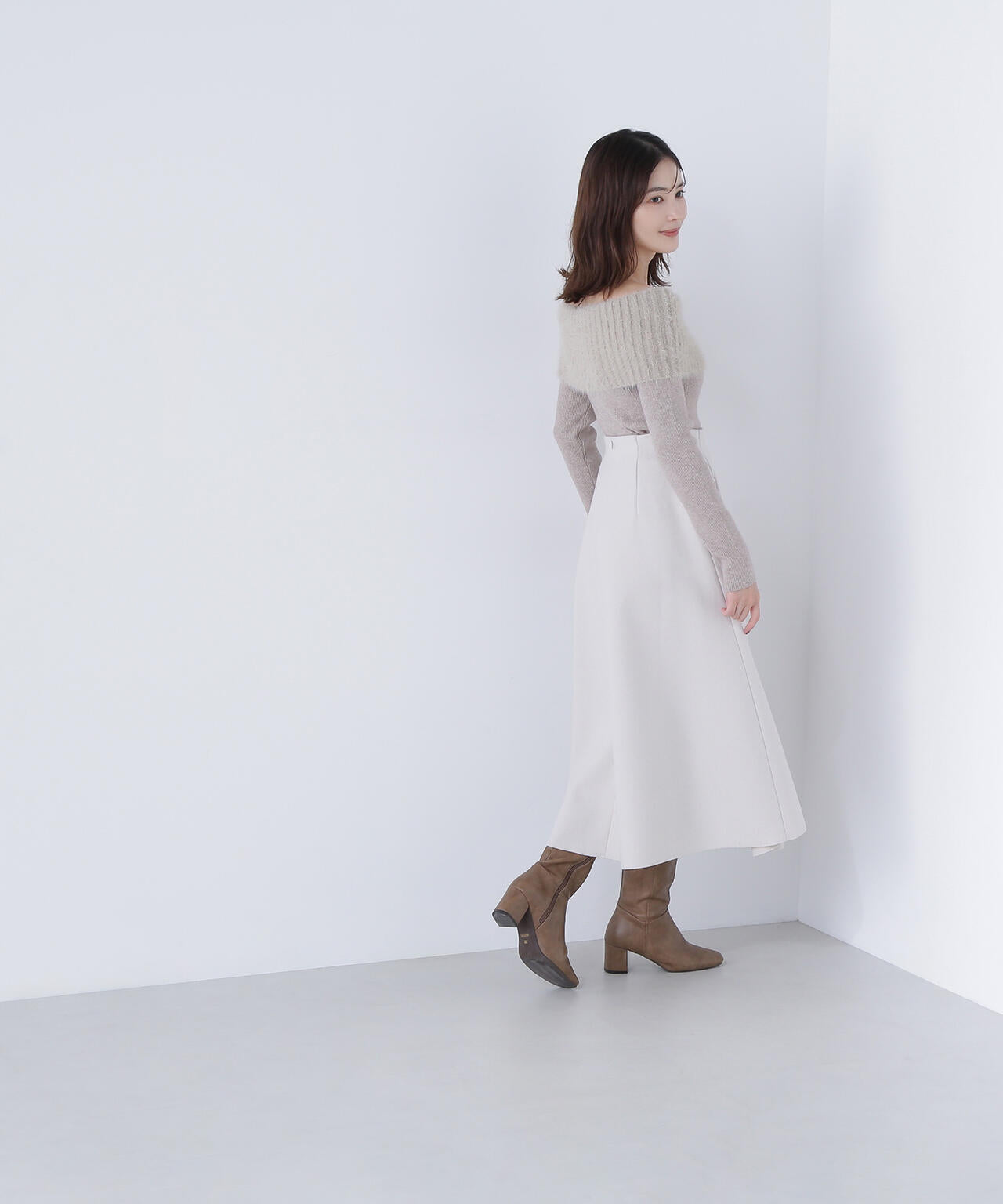 【Oggi掲載】圧縮ジャージーシリーズ フレアスカート