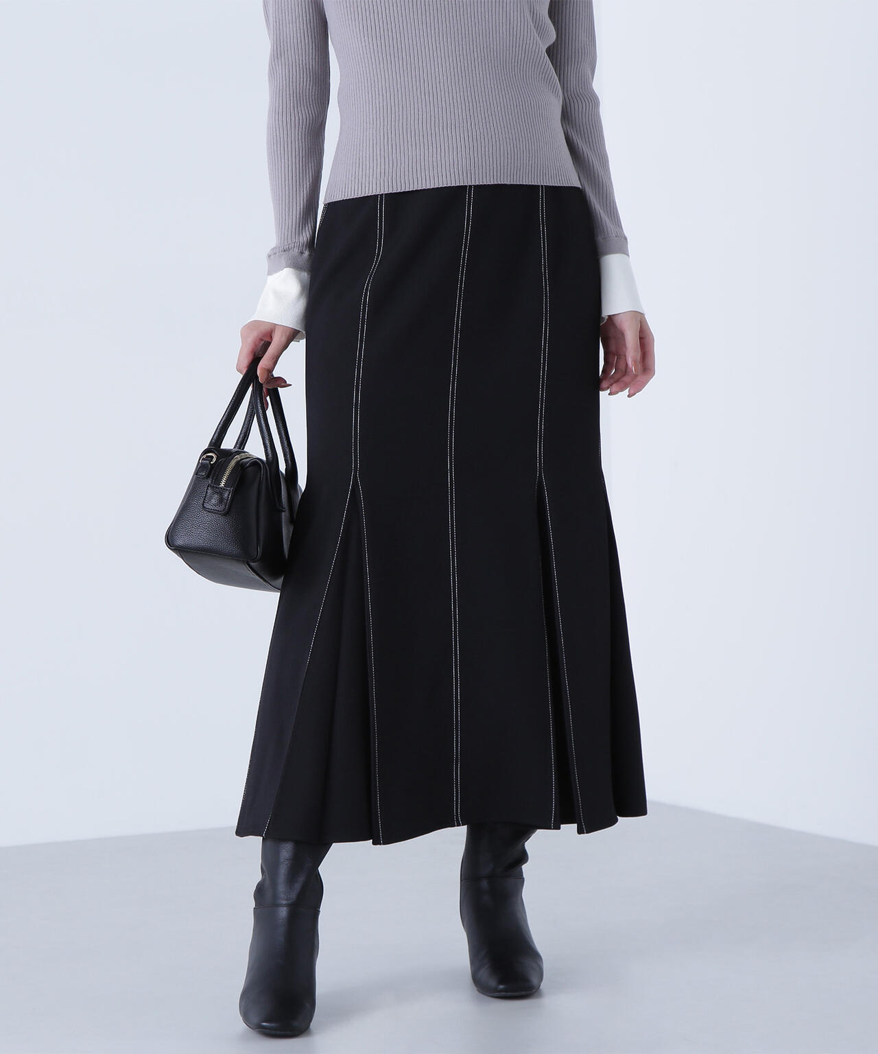 ステッチタックマーメイドスカート