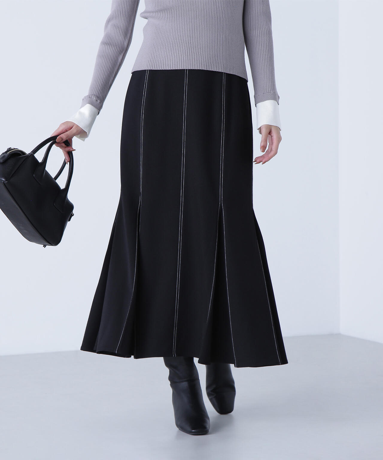 ステッチタックマーメイドスカート