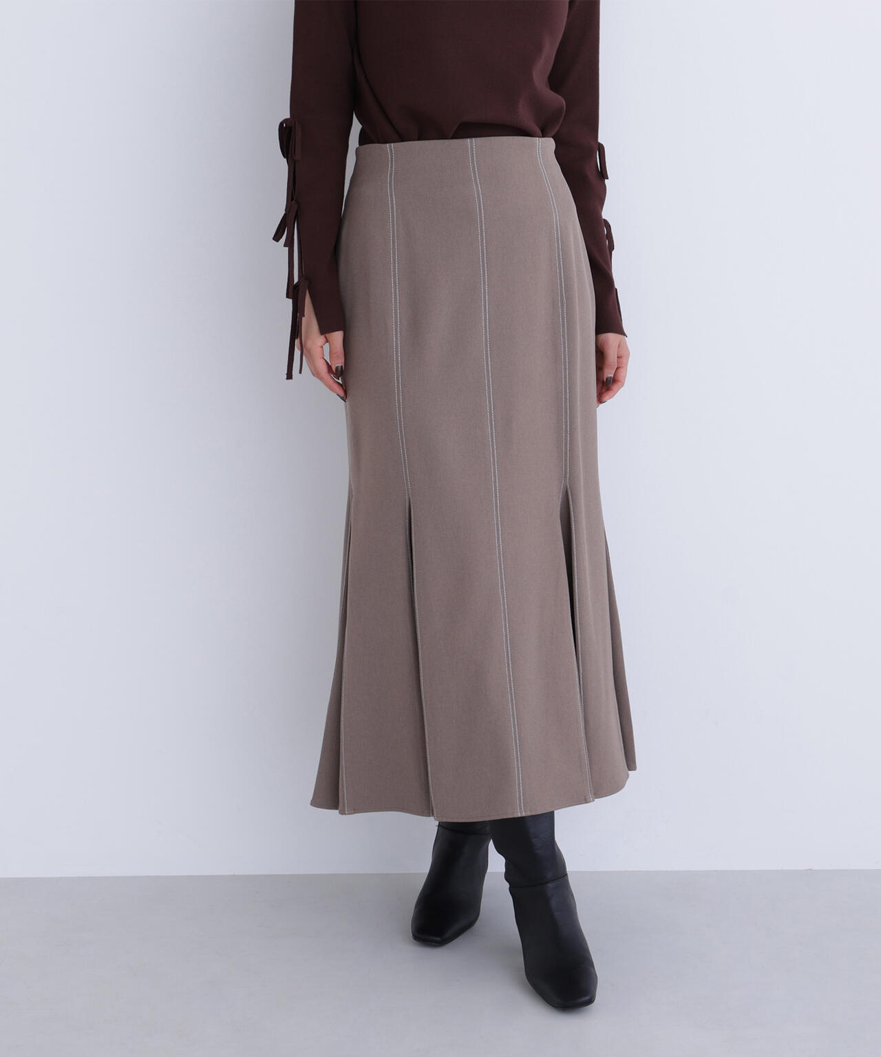 ステッチタックマーメイドスカート