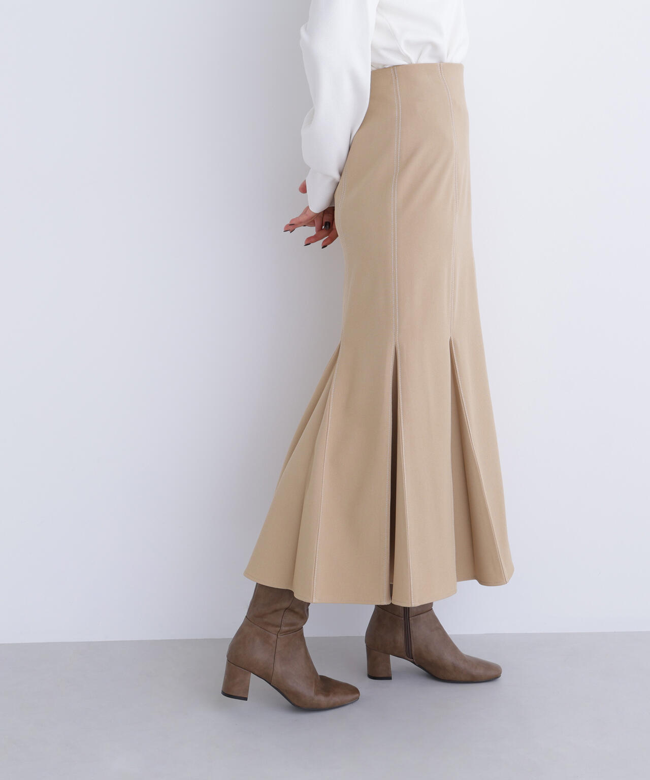 ステッチタックマーメイドスカート