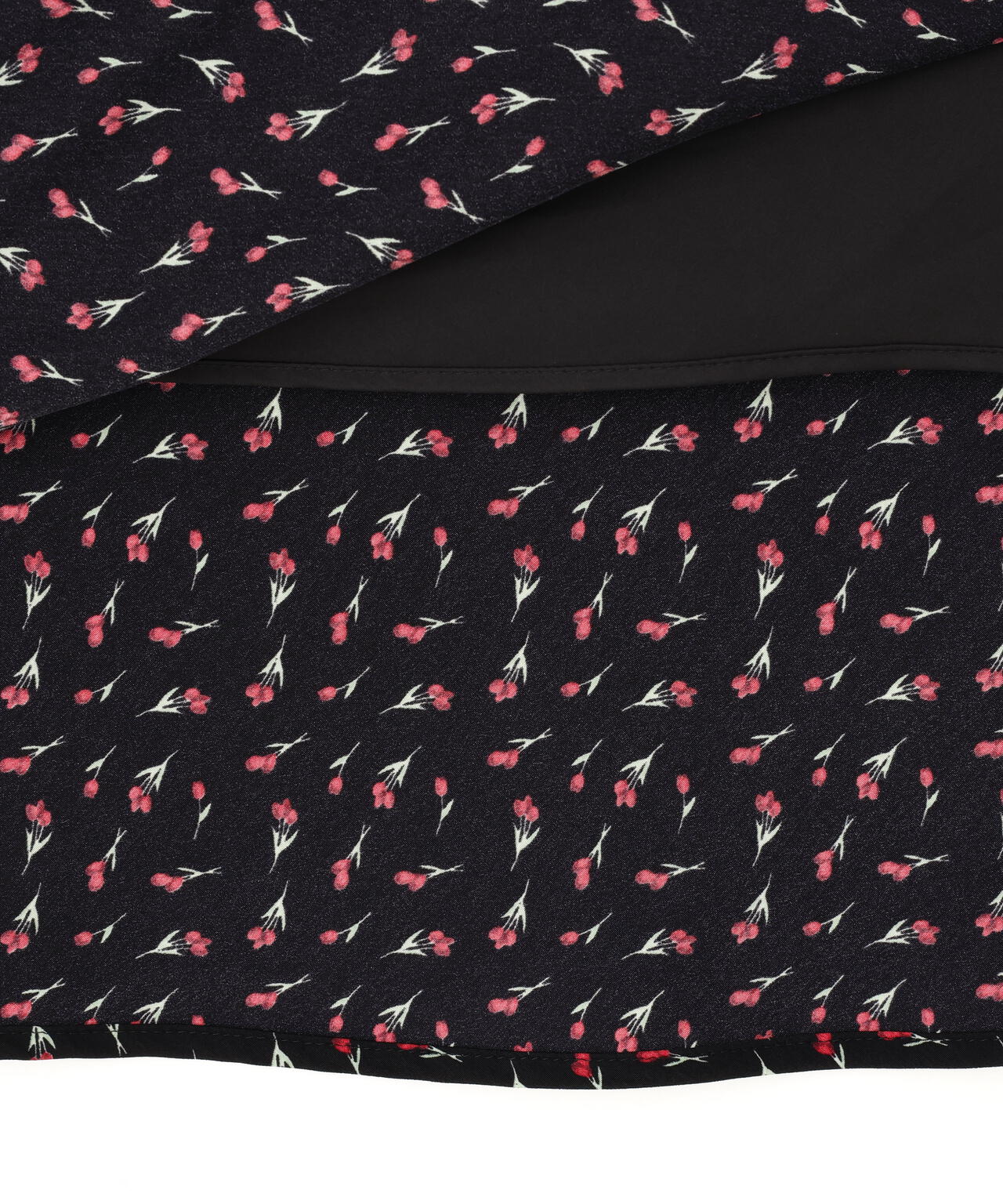 フラワープリントラップスカート