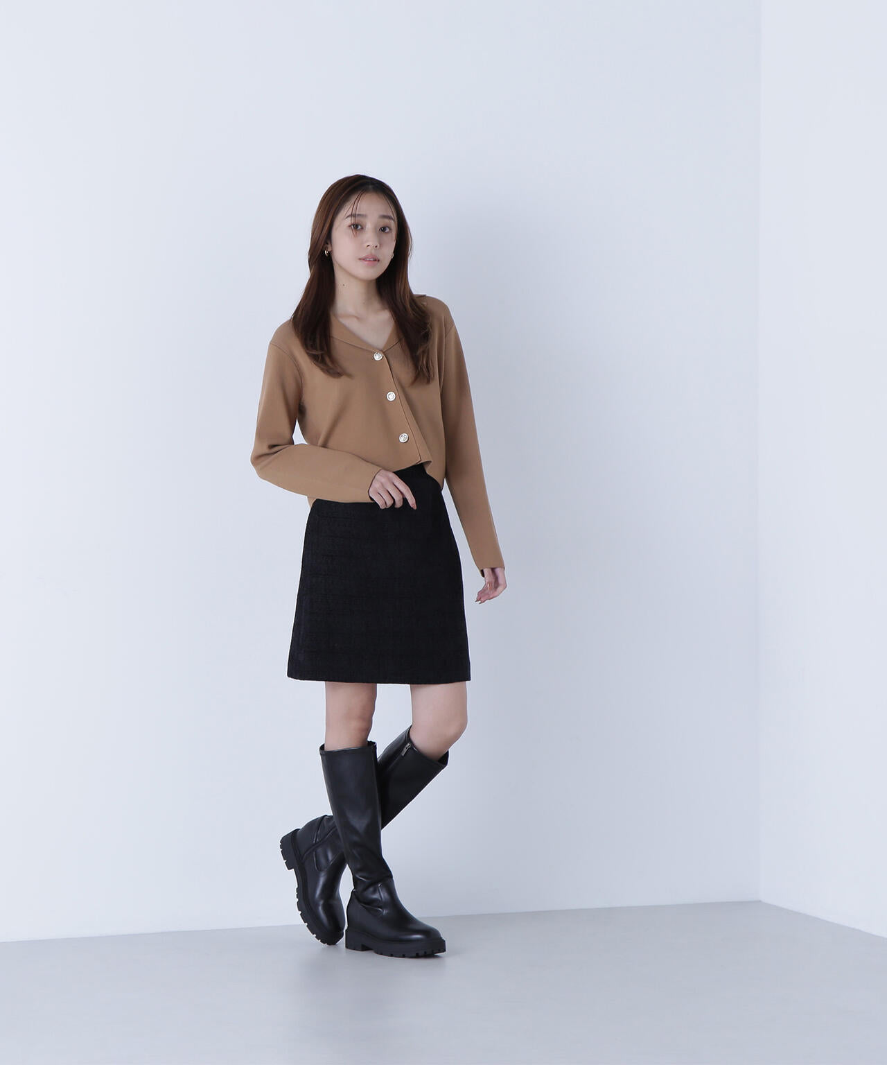 sweet12月号掲載】ムジツイードミニスカート | NATURAL BEAUTY BASIC