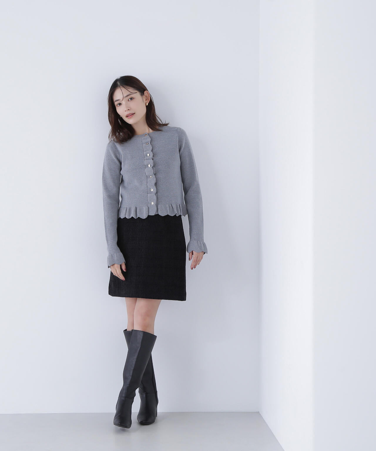 sweet12月号掲載】ムジツイードミニスカート | NATURAL BEAUTY BASIC