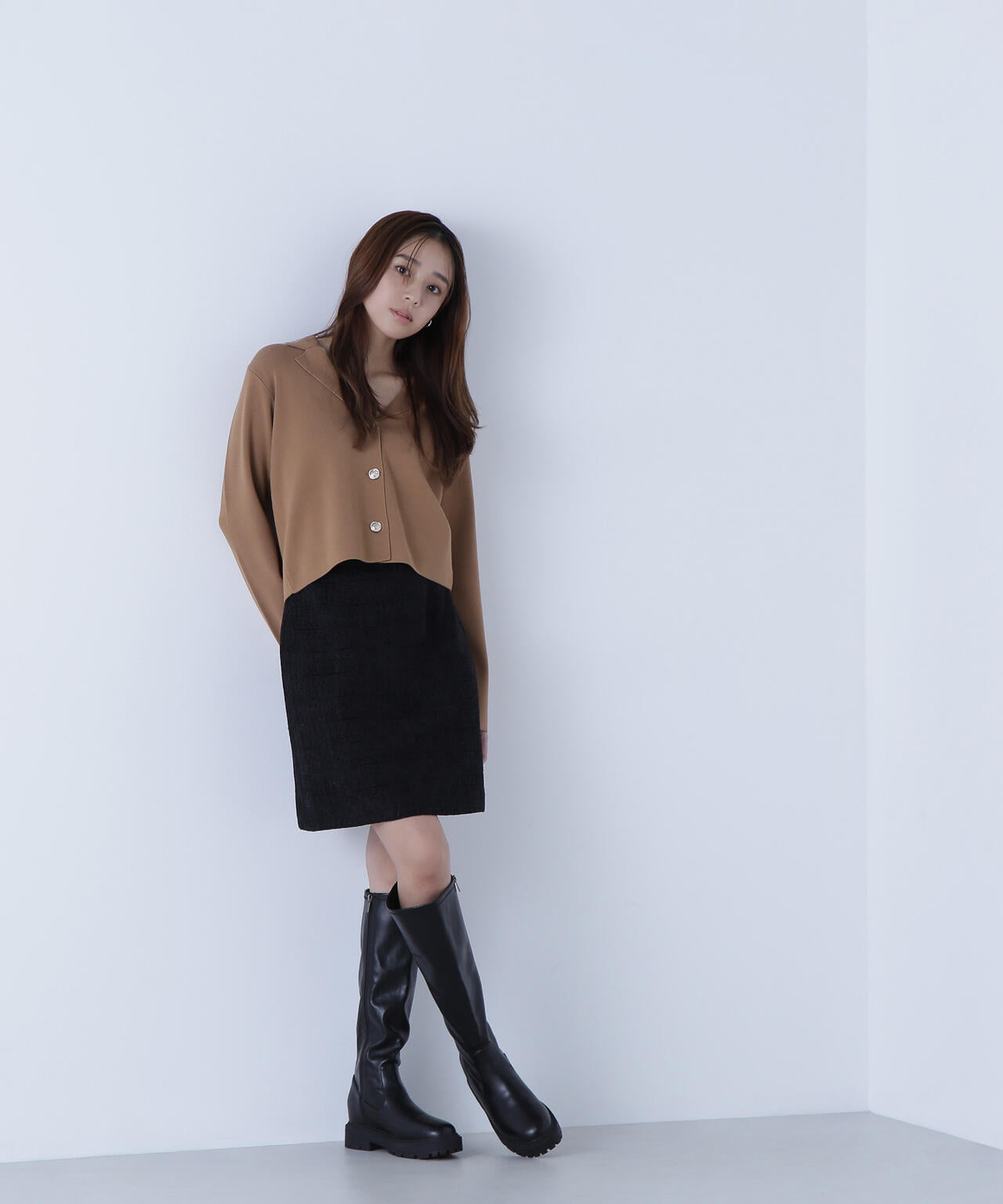 sweet12月号掲載】ムジツイードミニスカート | NATURAL BEAUTY BASIC