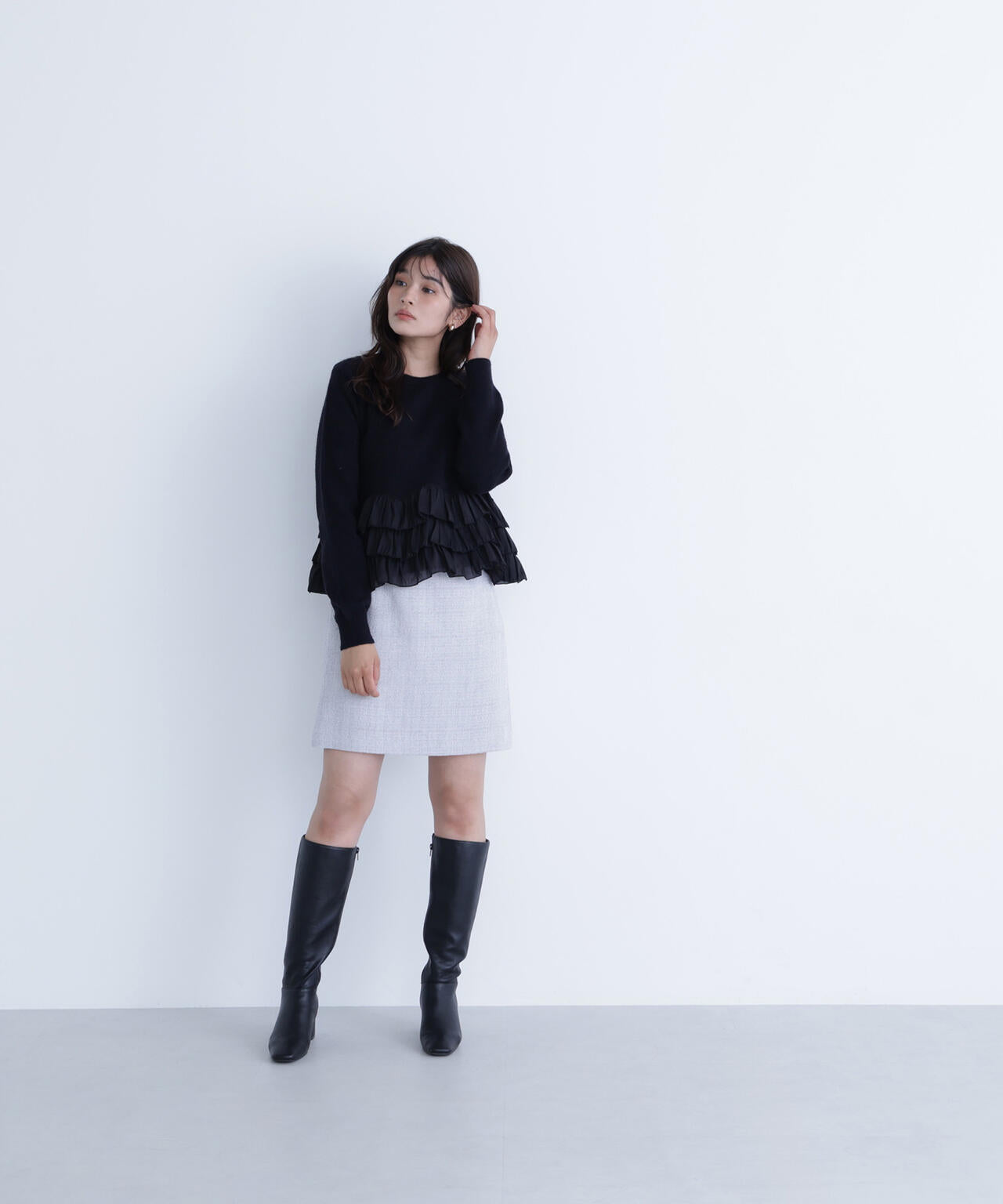 sweet12月号掲載】ムジツイードミニスカート | NATURAL BEAUTY BASIC