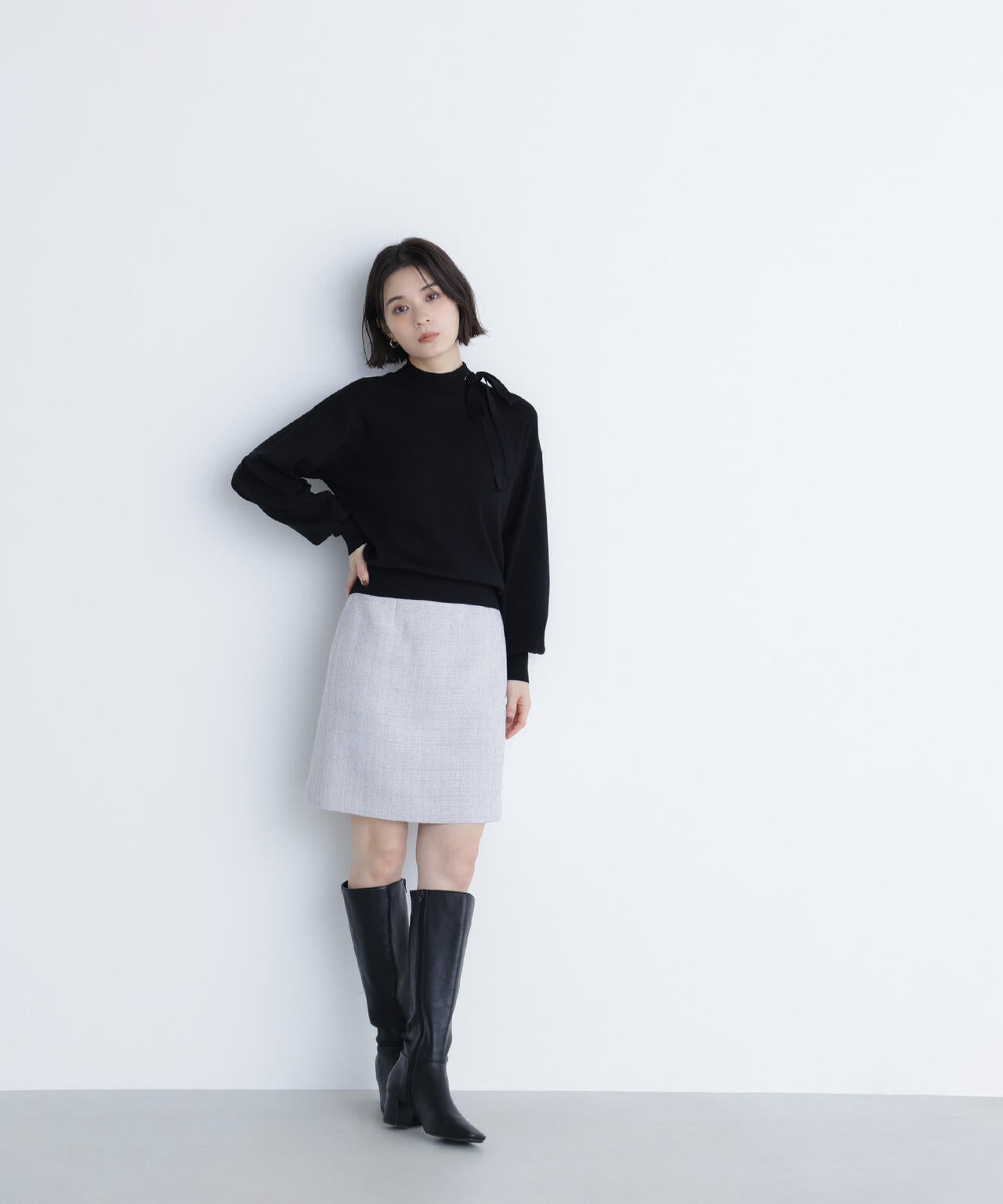 sweet12月号掲載】ムジツイードミニスカート | NATURAL BEAUTY BASIC