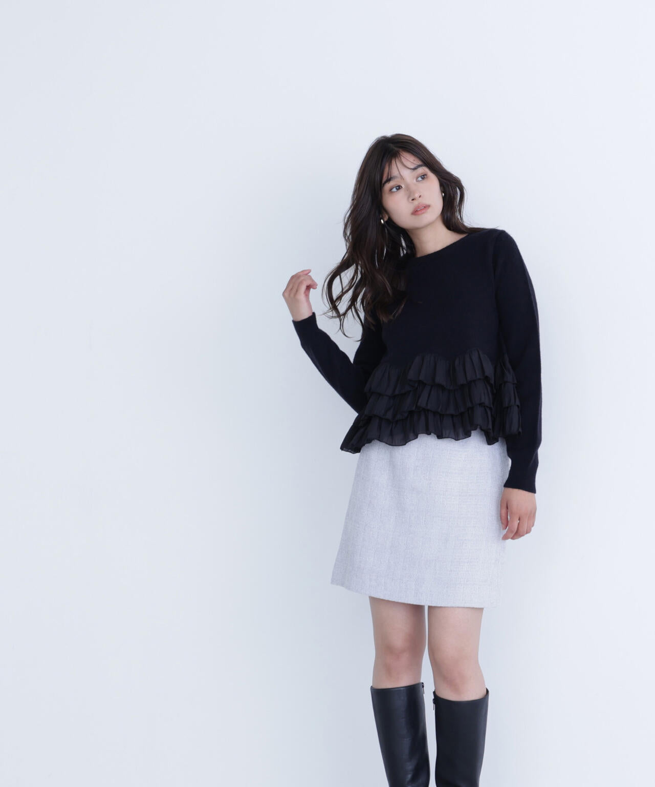 sweet12月号掲載】ムジツイードミニスカート | NATURAL BEAUTY BASIC