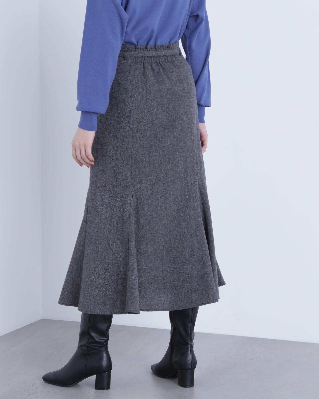 ツイーディーベルテッドマーメイドスカート