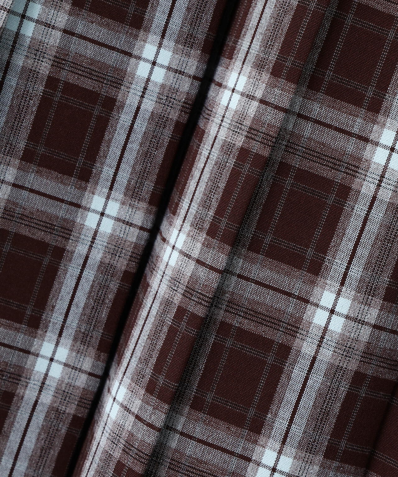 ベルテッドチェックプリーツスカート