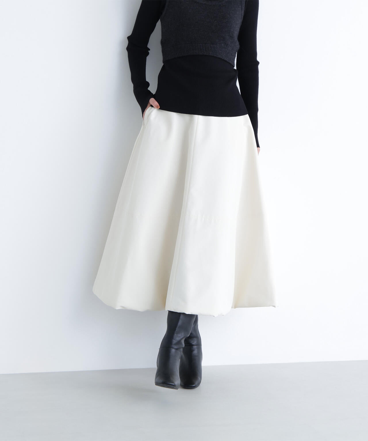 【BLANC】中綿フレアスカート