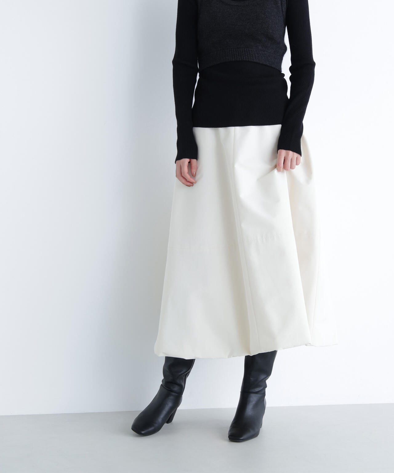 【BLANC】中綿フレアスカート