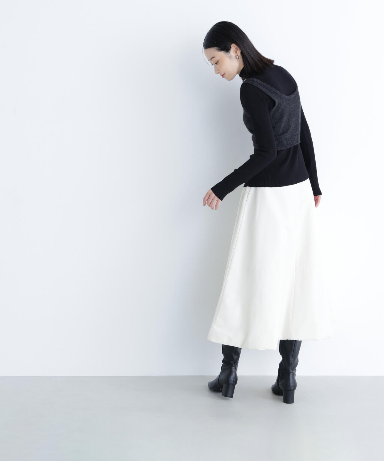 【BLANC】中綿フレアスカート