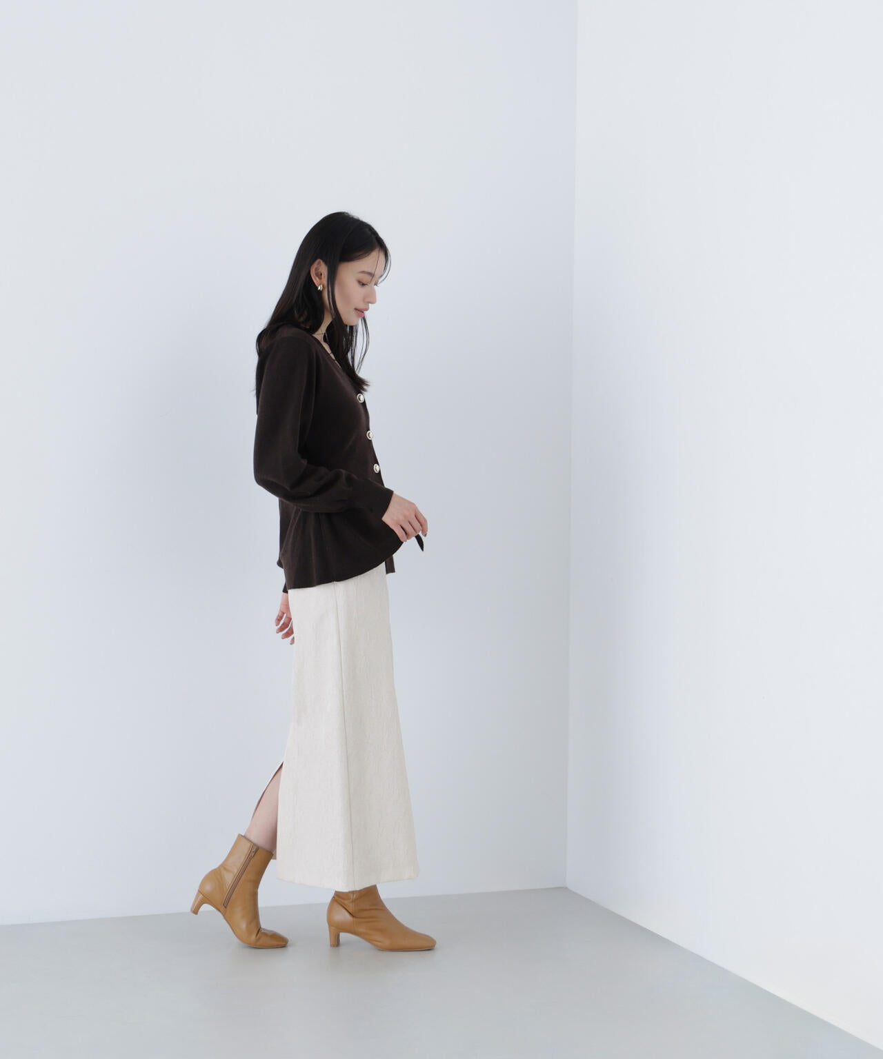 ナチュラルビューティーベーシック（NATURAL BEAUTY BASIC）/ジャガードナロースカート ジャガードナロースカート | NATURAL BEAUTY BASIC（ナチュラル