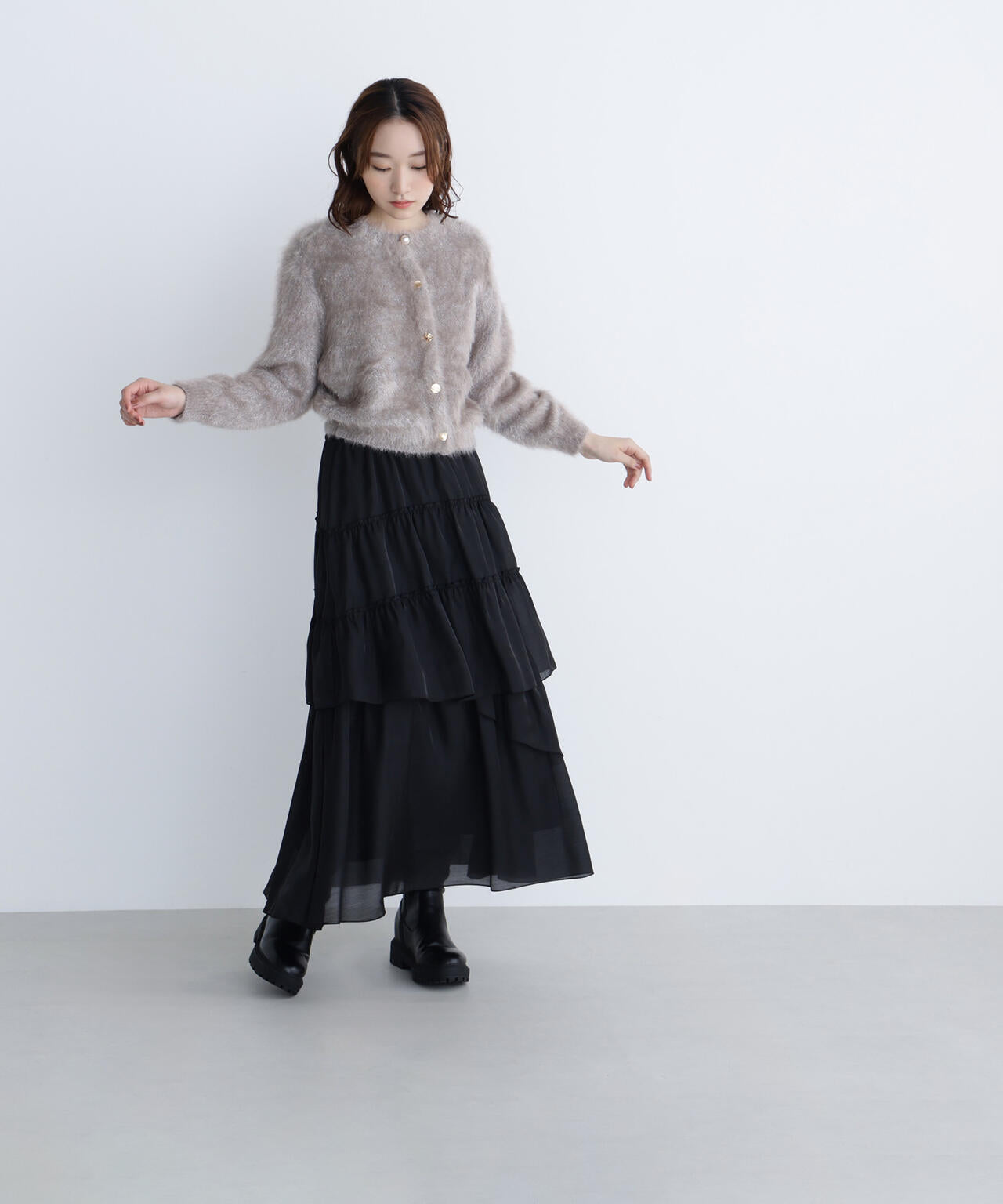 CLASSY.掲載】ランダムティアードスカート | NATURAL BEAUTY BASIC