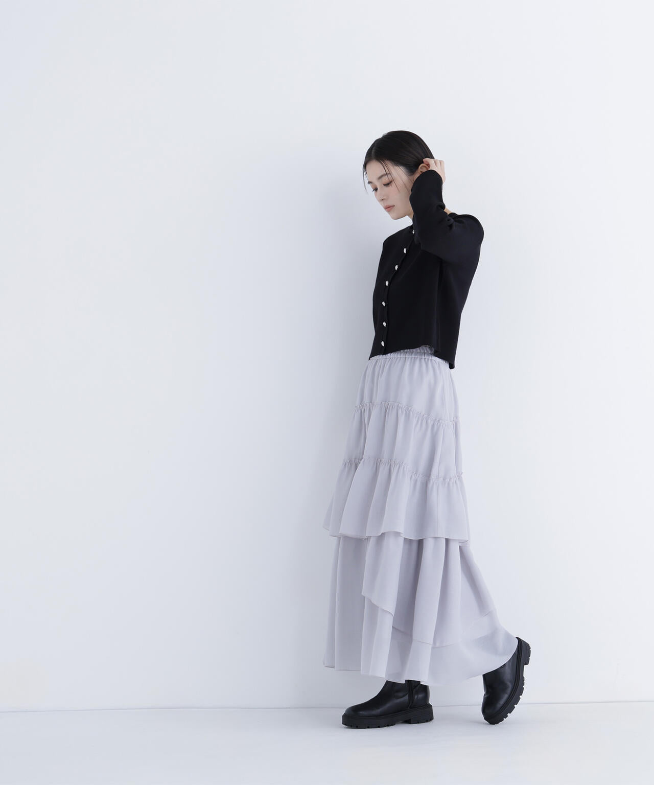 CLASSY.12月号掲載】ランダムティアードスカート | NATURAL BEAUTY