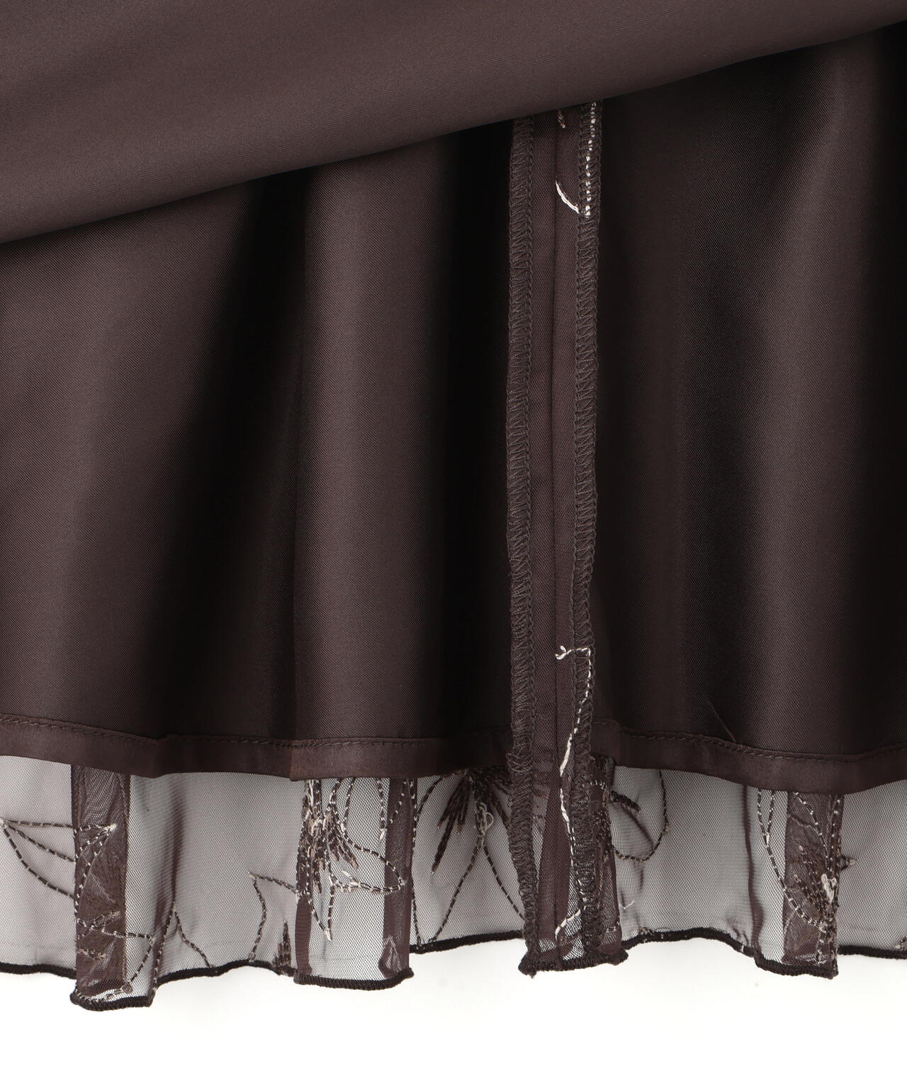 チュール刺繍フレアスカート | NATURAL BEAUTY BASIC（ナチュラル