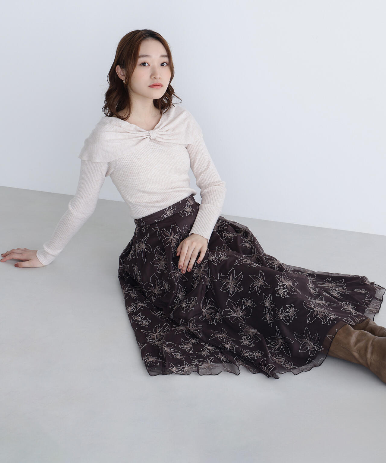 【新品未使用】Super Beauty　サイドリボンフレアスカートスカート サス付きリボンフレアスカート – BUNNY APARTMENT