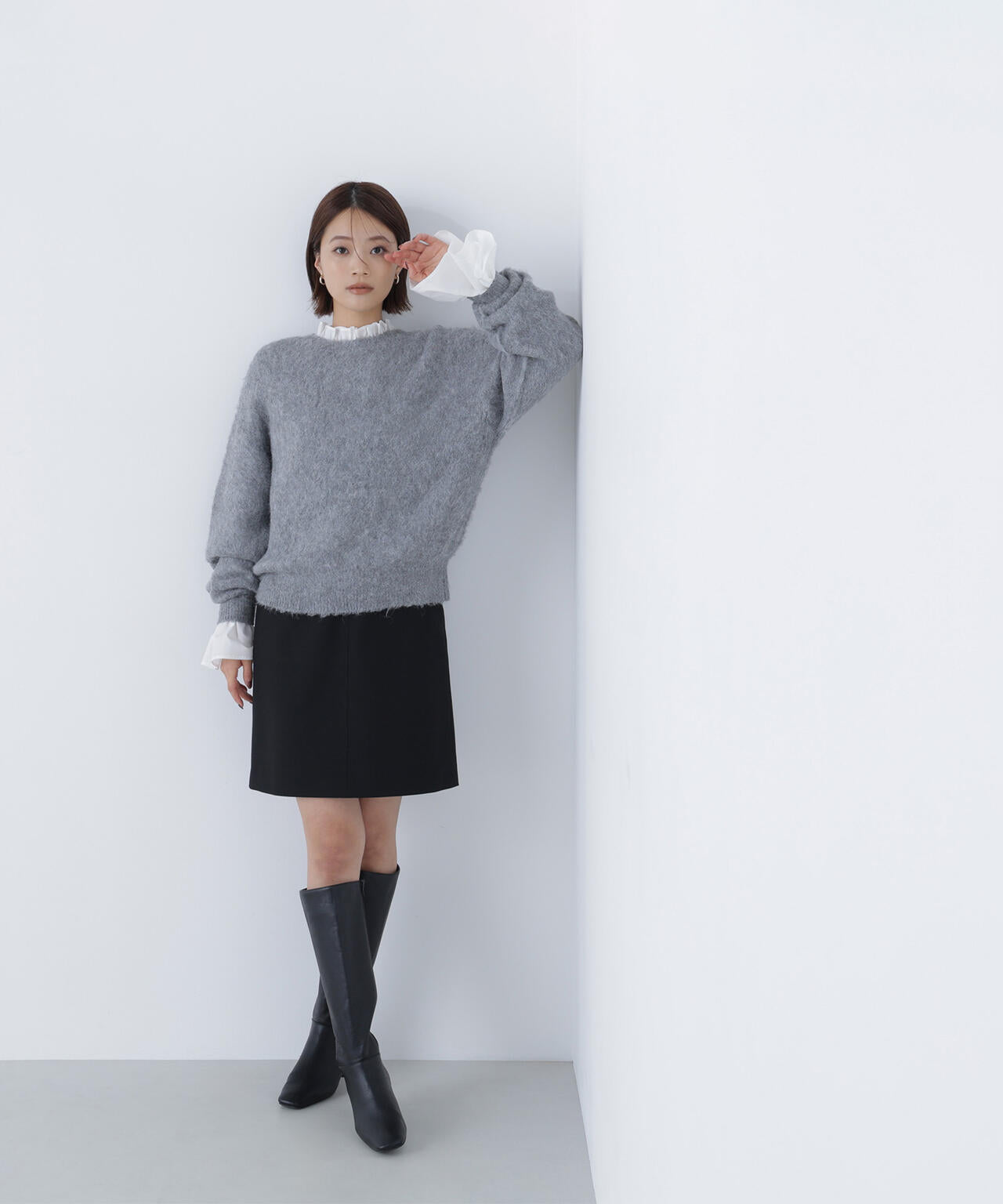 ポケットディテールミニスカート