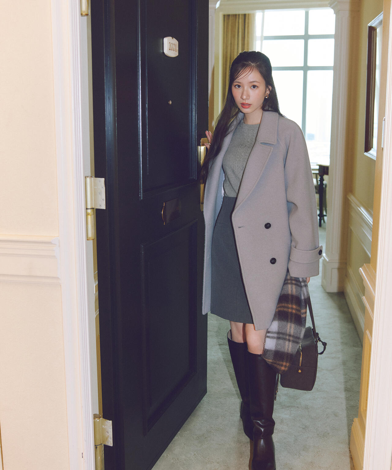 ポケットディテールミニスカート