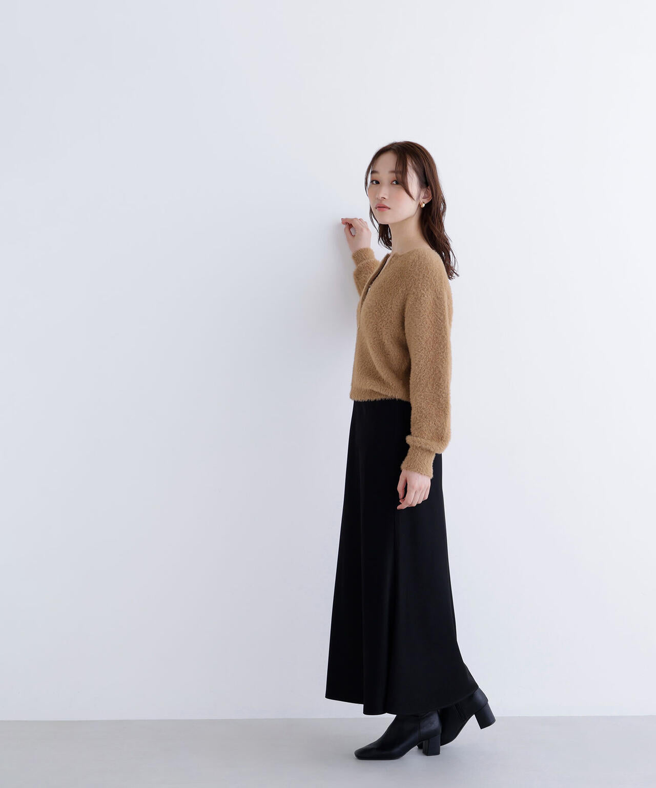 【Oggi掲載】バイアスサテンナロースカート