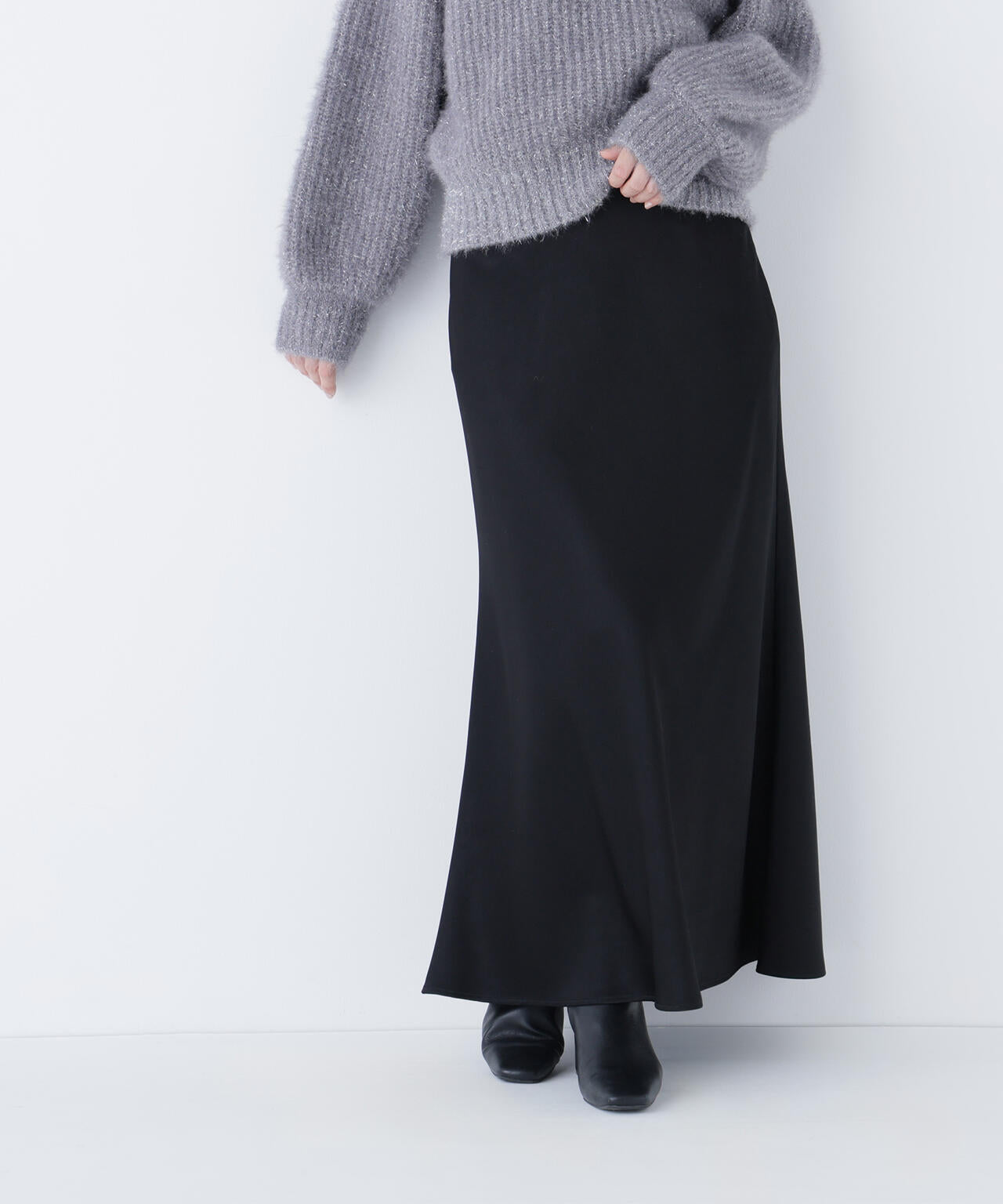 【Oggi掲載】バイアスサテンナロースカート