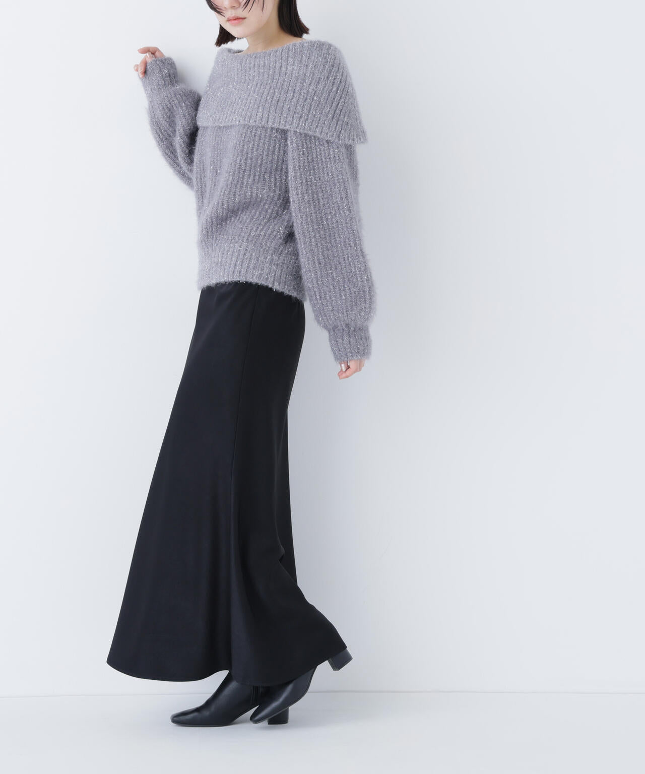 【Oggi掲載】バイアスサテンナロースカート