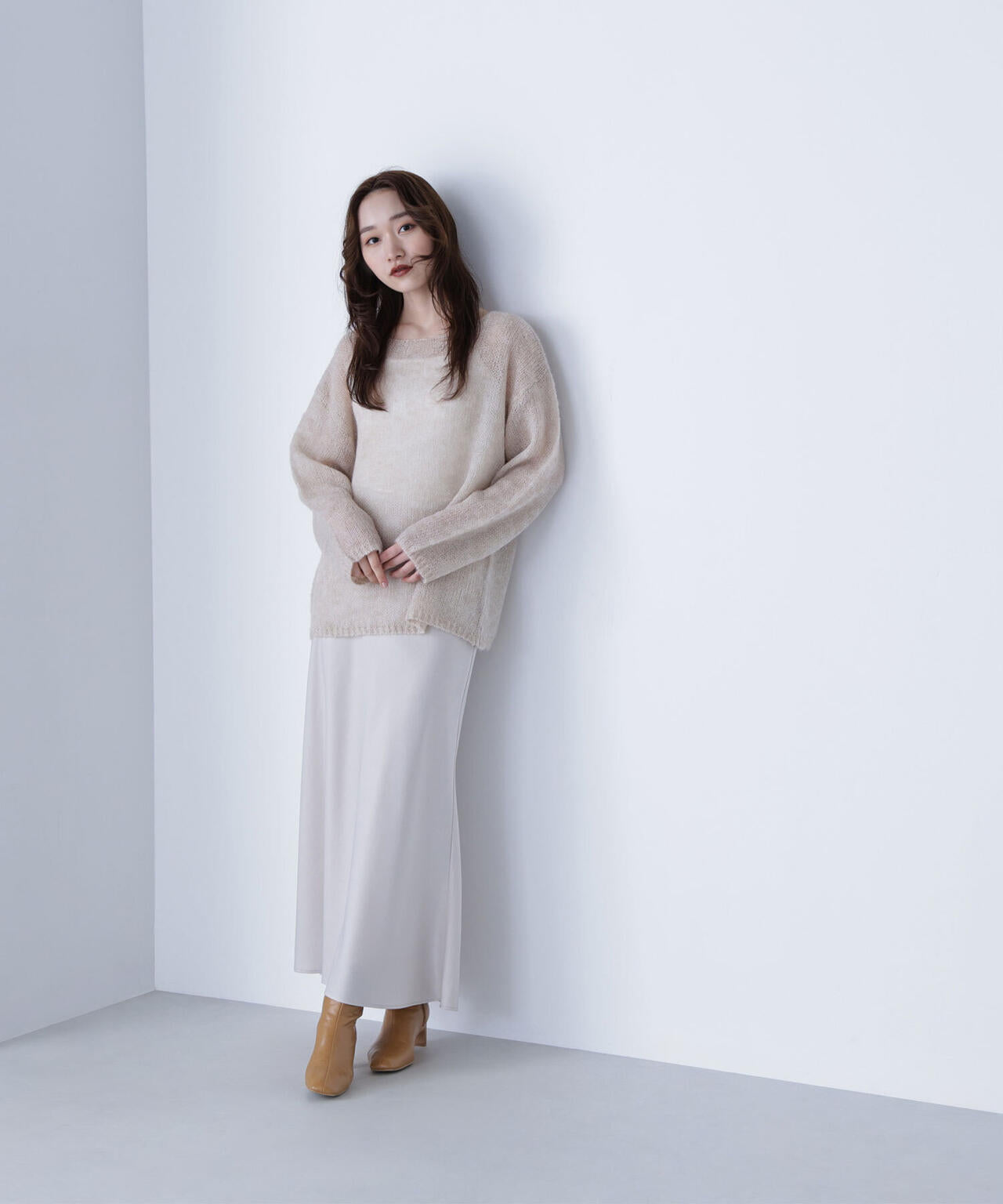 Oggi掲載】バイアスサテンナロースカート | NATURAL BEAUTY BASIC