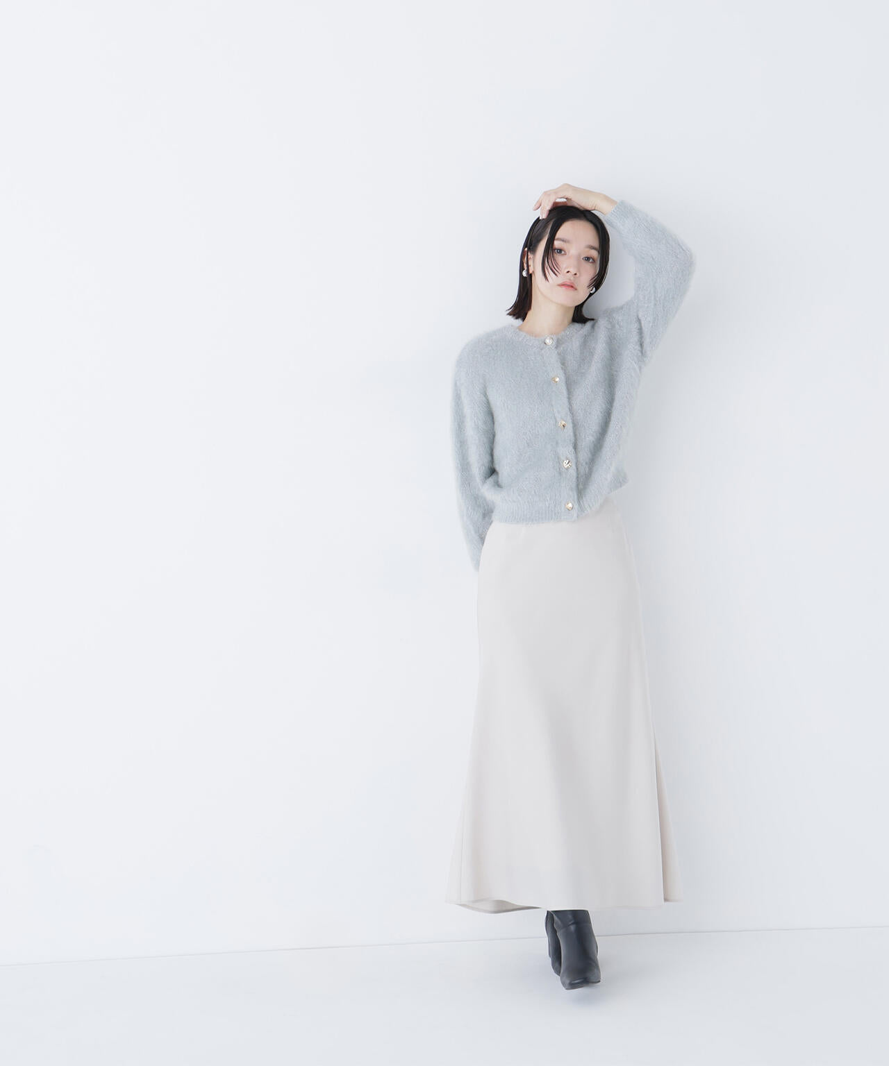 【Oggi掲載】バイアスサテンナロースカート