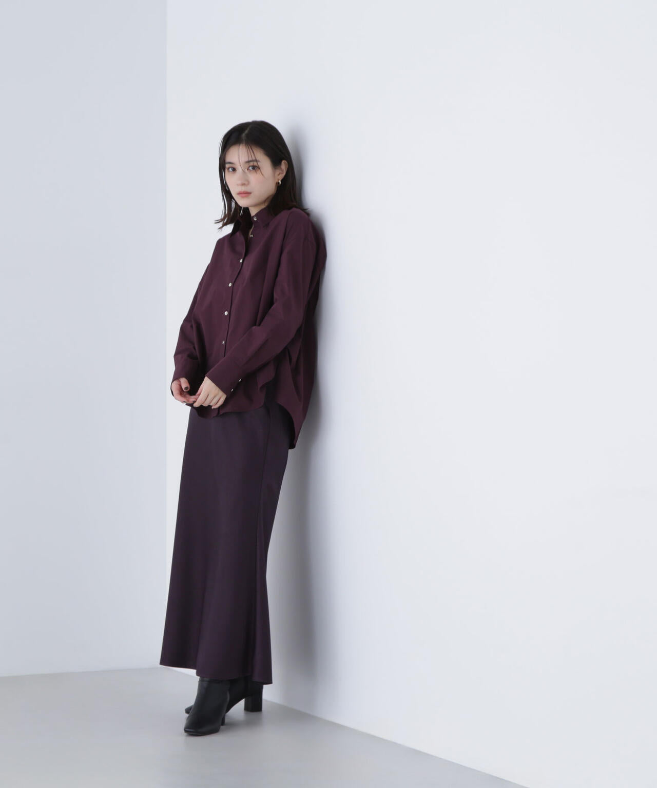 【Oggi掲載】バイアスサテンナロースカート