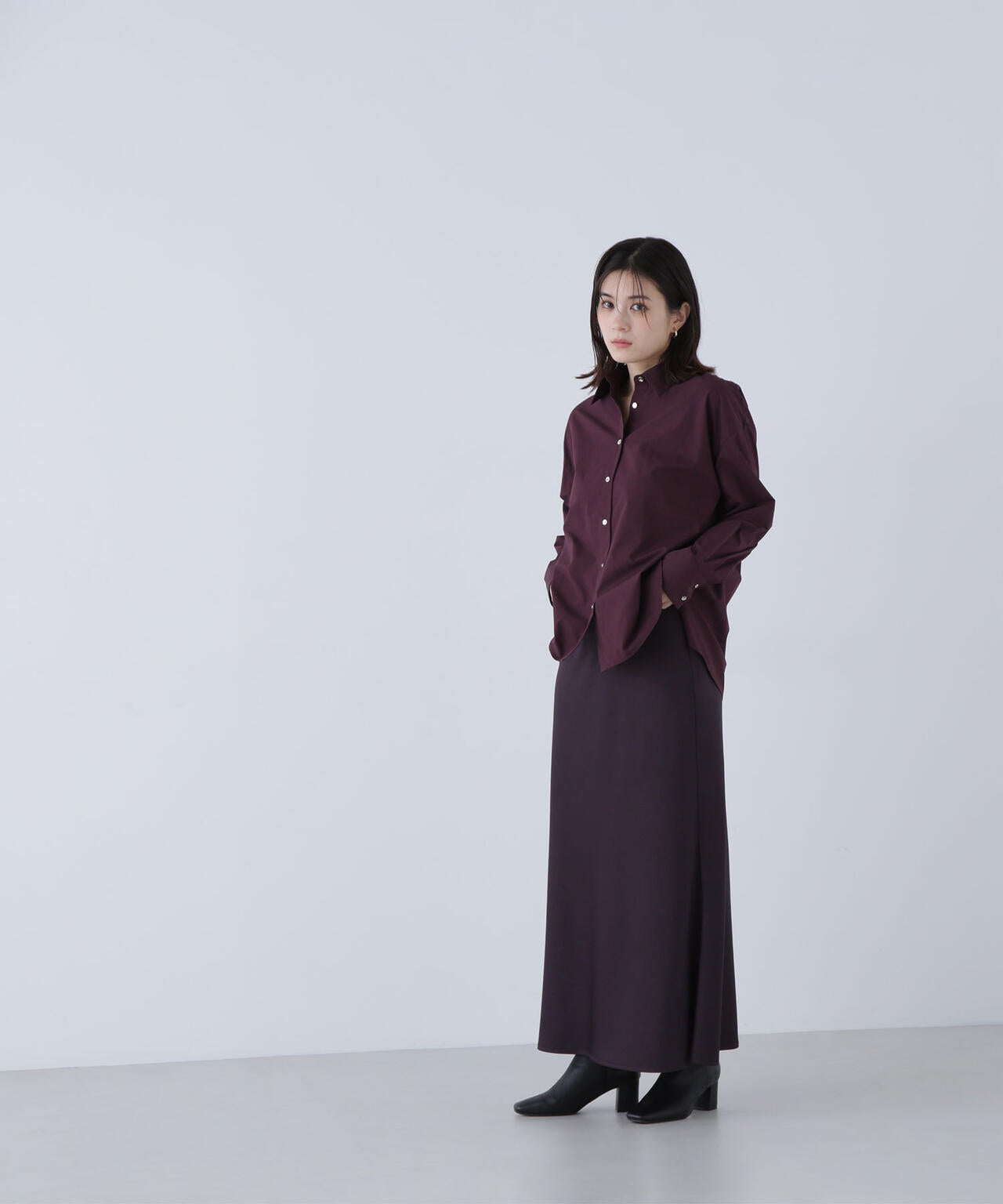 【Oggi掲載】バイアスサテンナロースカート